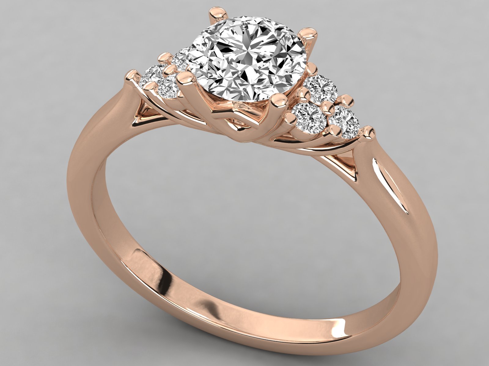 Rose Gold Plated Sterling Silver Ring