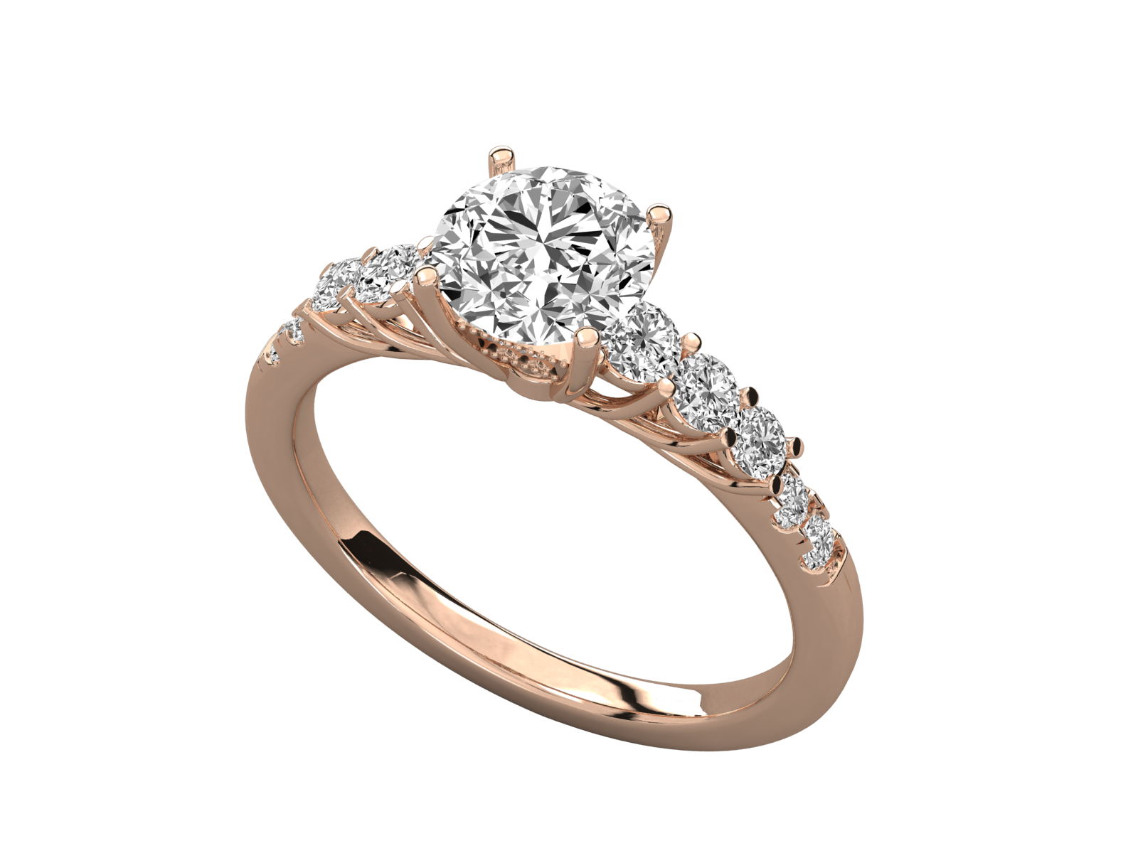Rose Gold Plated Sterling Silver Ring
