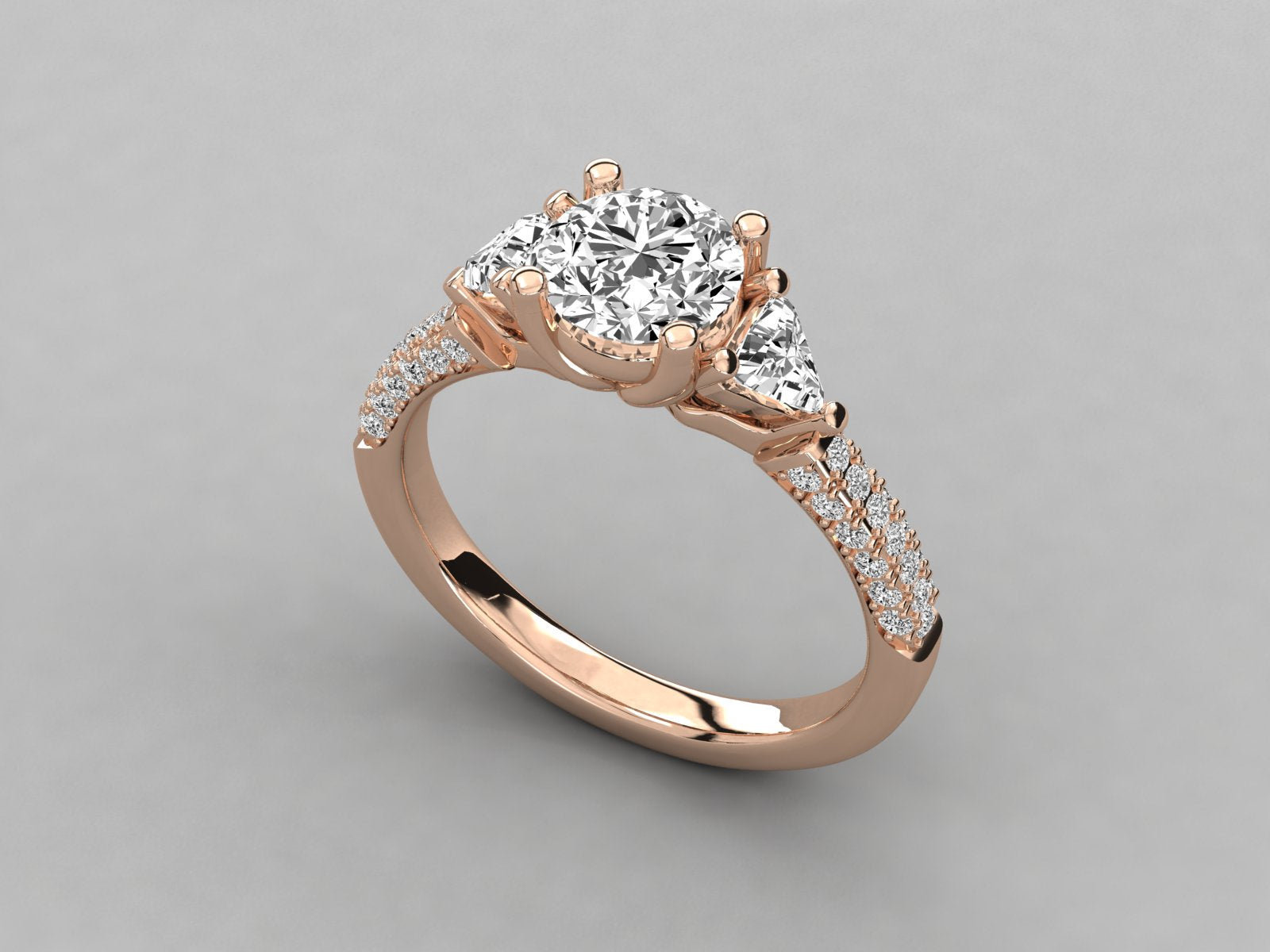 Rose Gold Plated Sterling Silver Ring