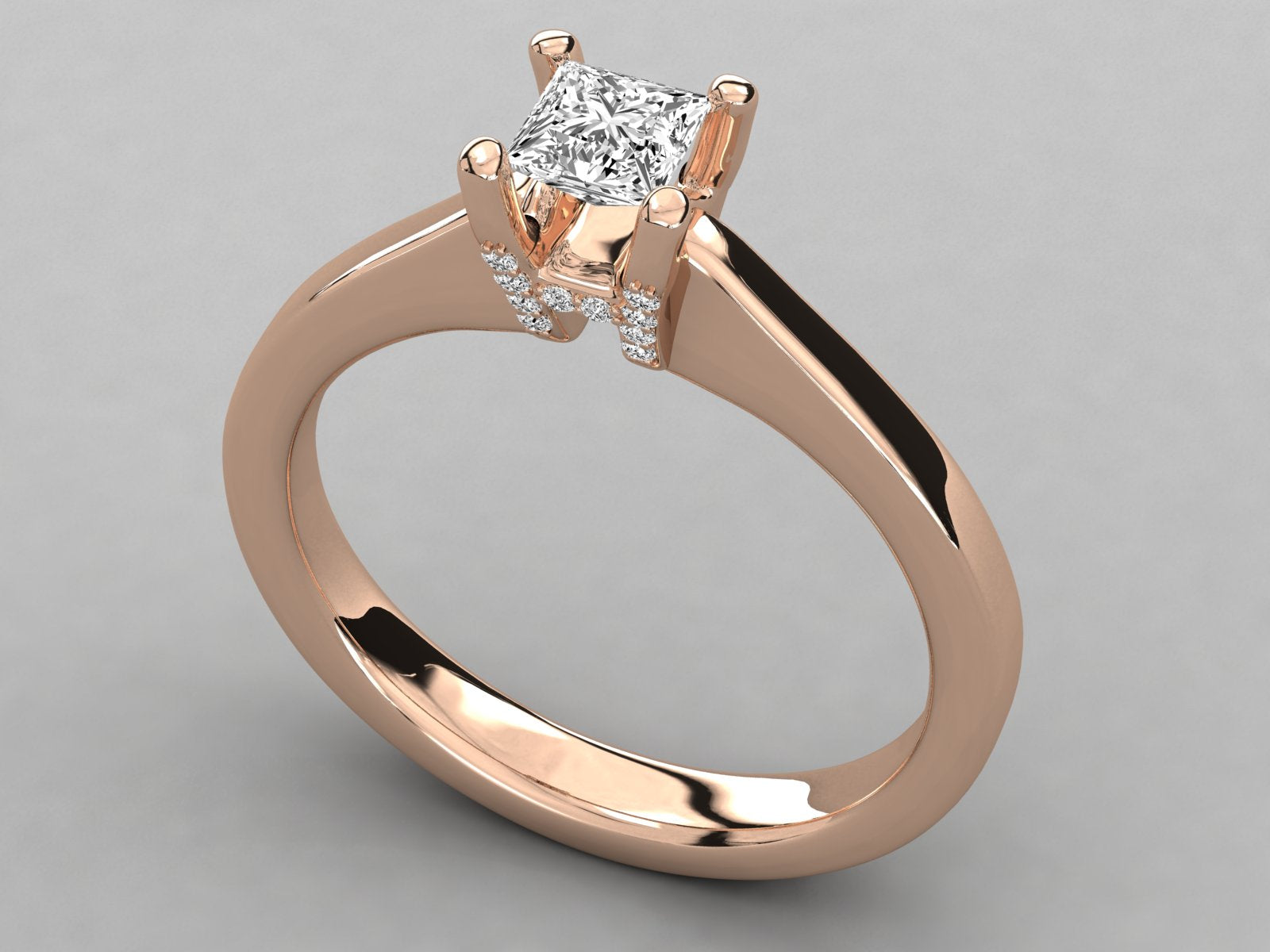 Rose Gold Plated Sterling Silver Ring