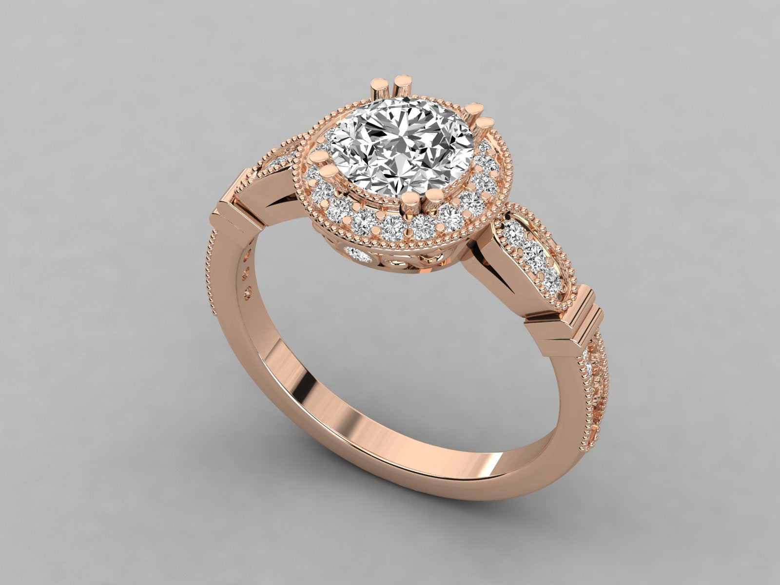 Rose Gold Plated Sterling Silver Ring