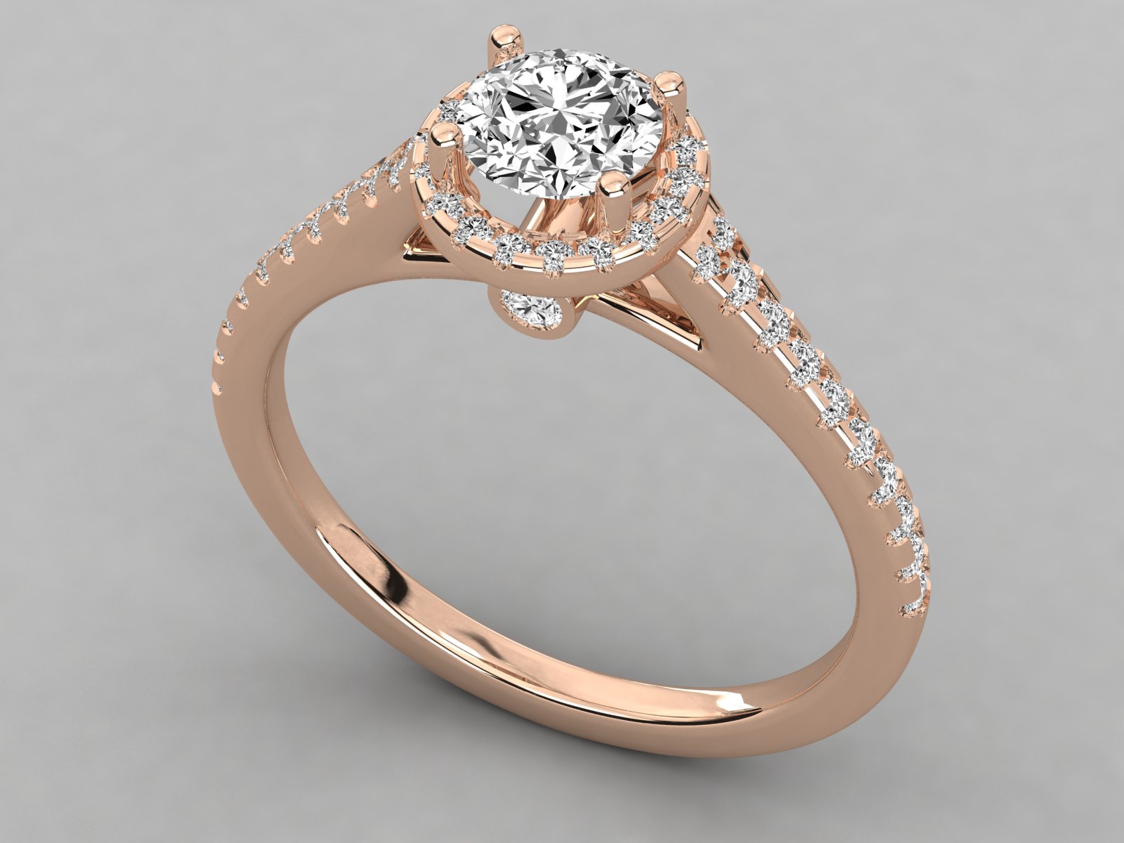 Rose Gold Plated Sterling Silver Ring