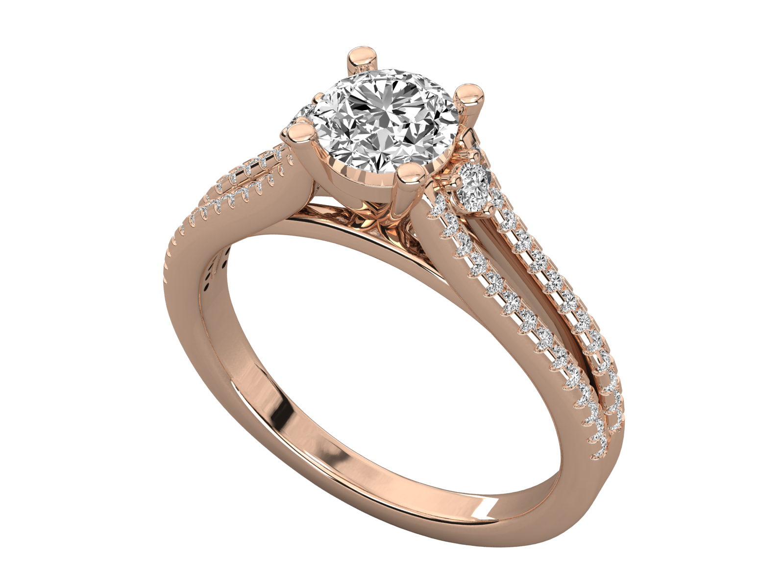 Rose Gold Plated Sterling Silver Ring