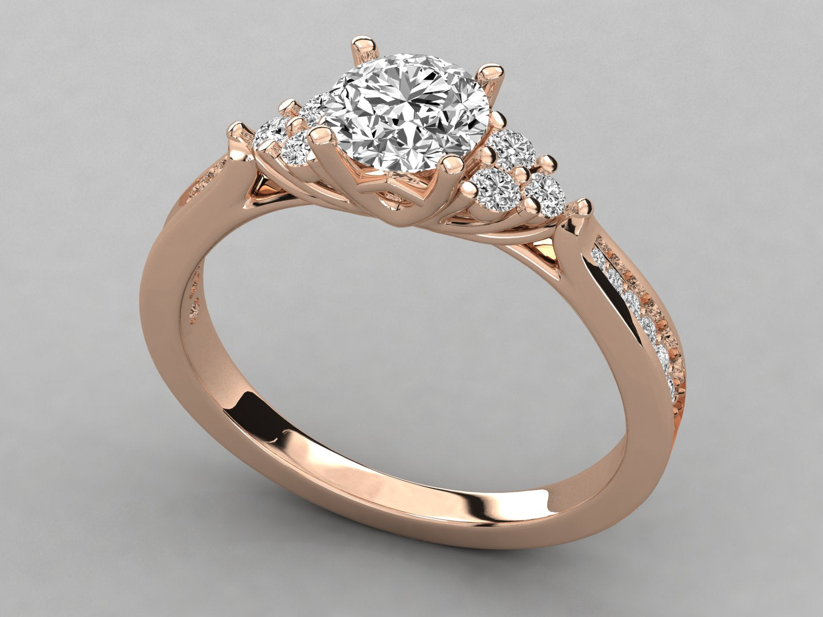 Rose Gold Plated Sterling Silver Ring