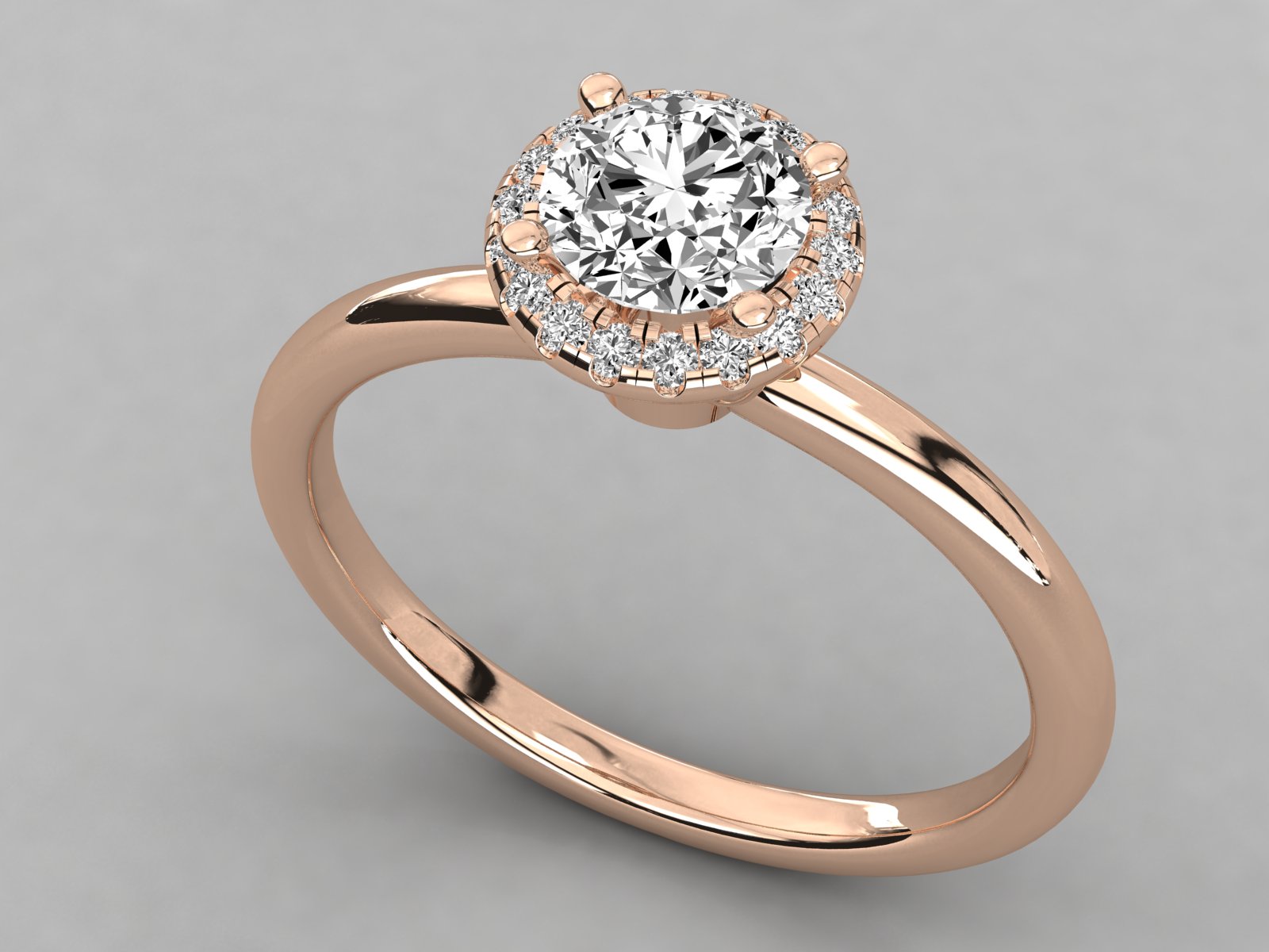 Rose Gold Plated Sterling Silver Ring