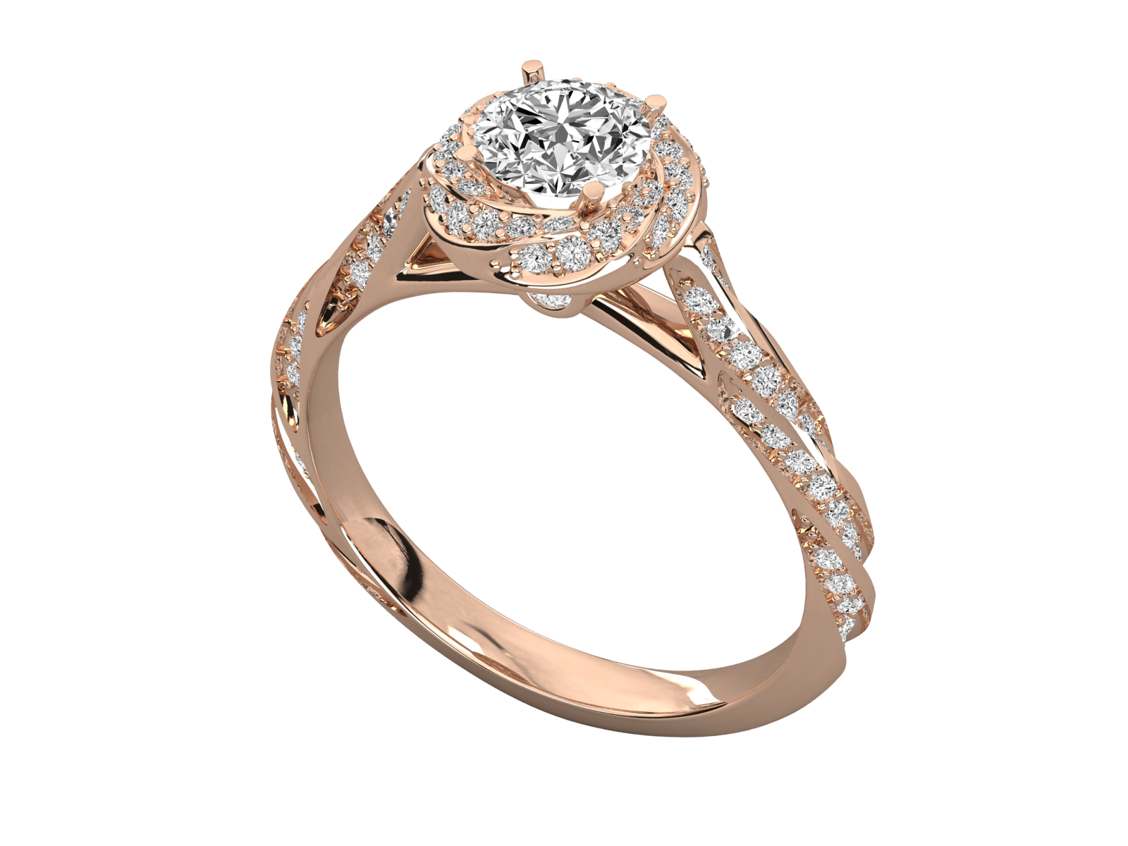 Rose Gold Plated Sterling Silver Ring