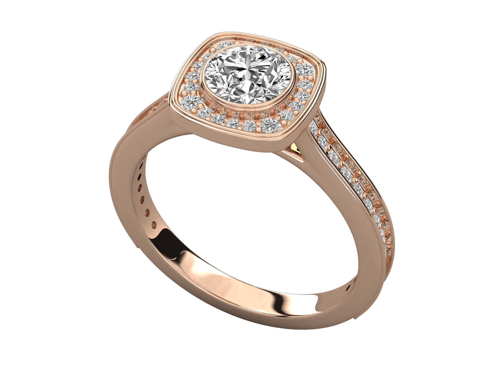 Rose Gold Plated Sterling Silver Ring
