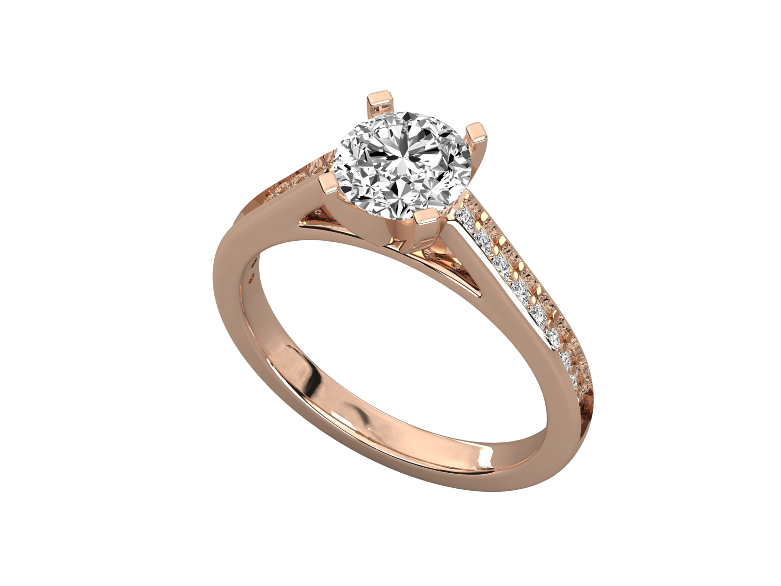 Rose Gold Plated Sterling Silver Ring