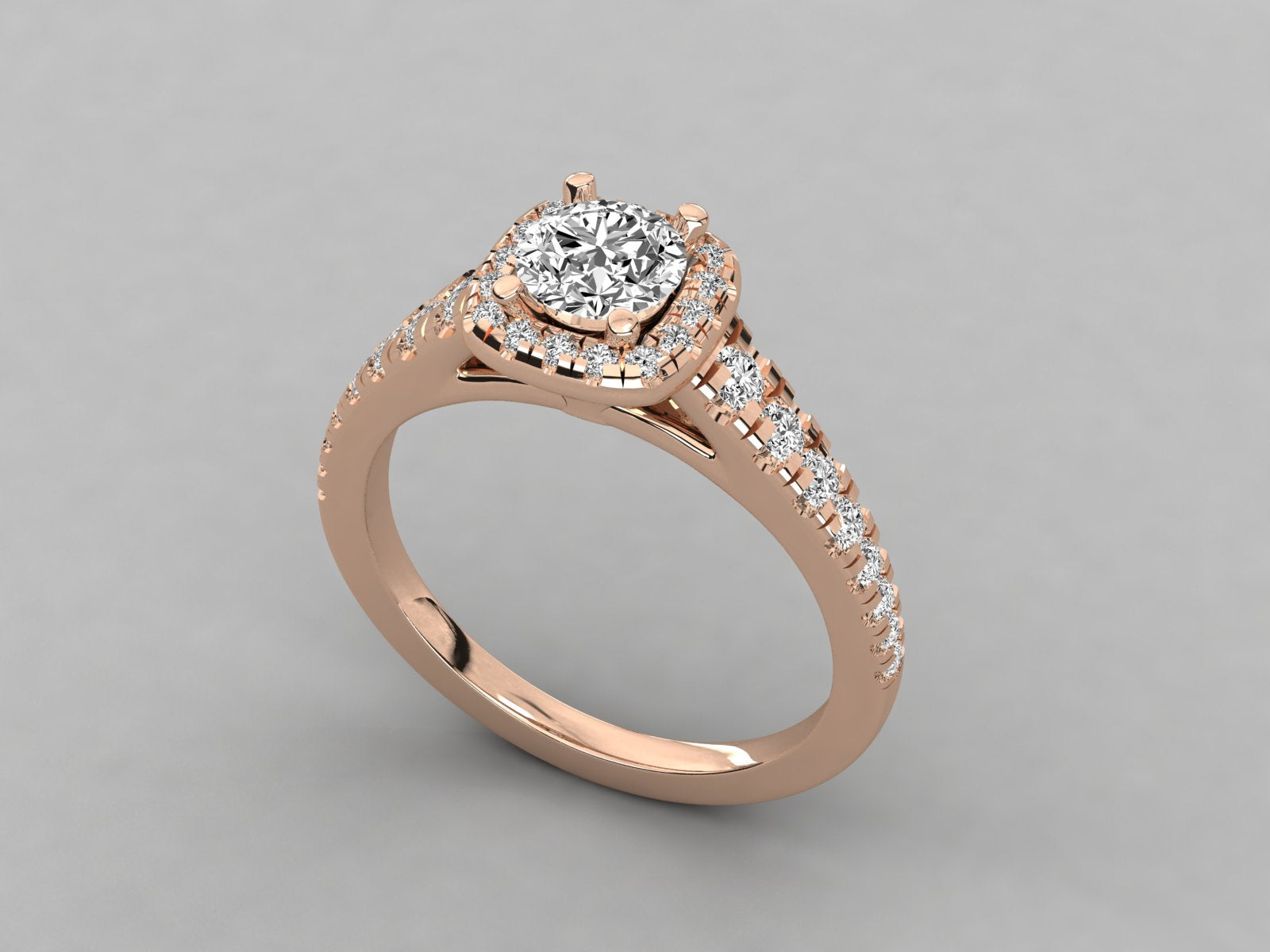 Rose Gold Plated Sterling Silver Ring
