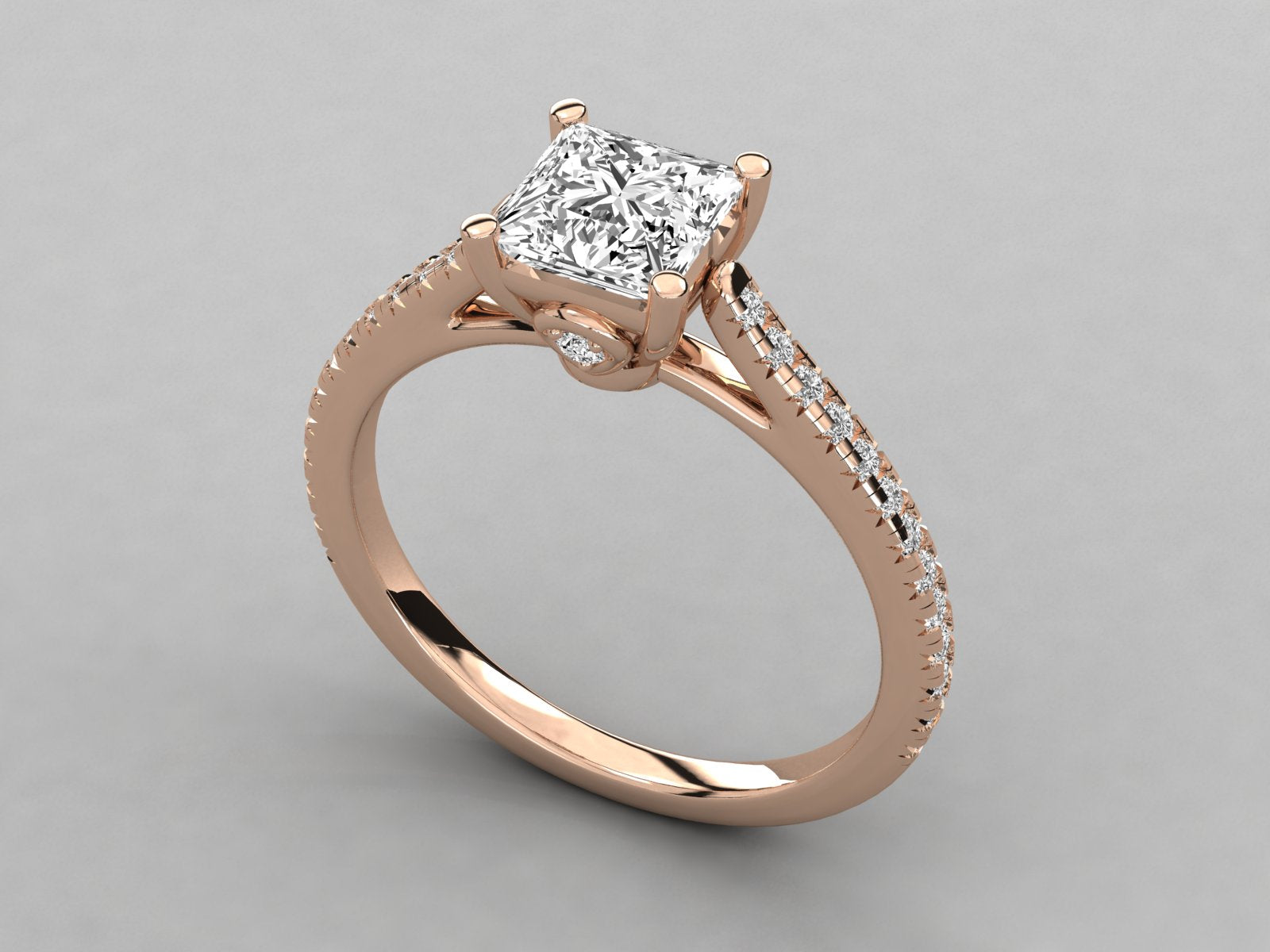 Rose Gold Plated Sterling Silver Ring