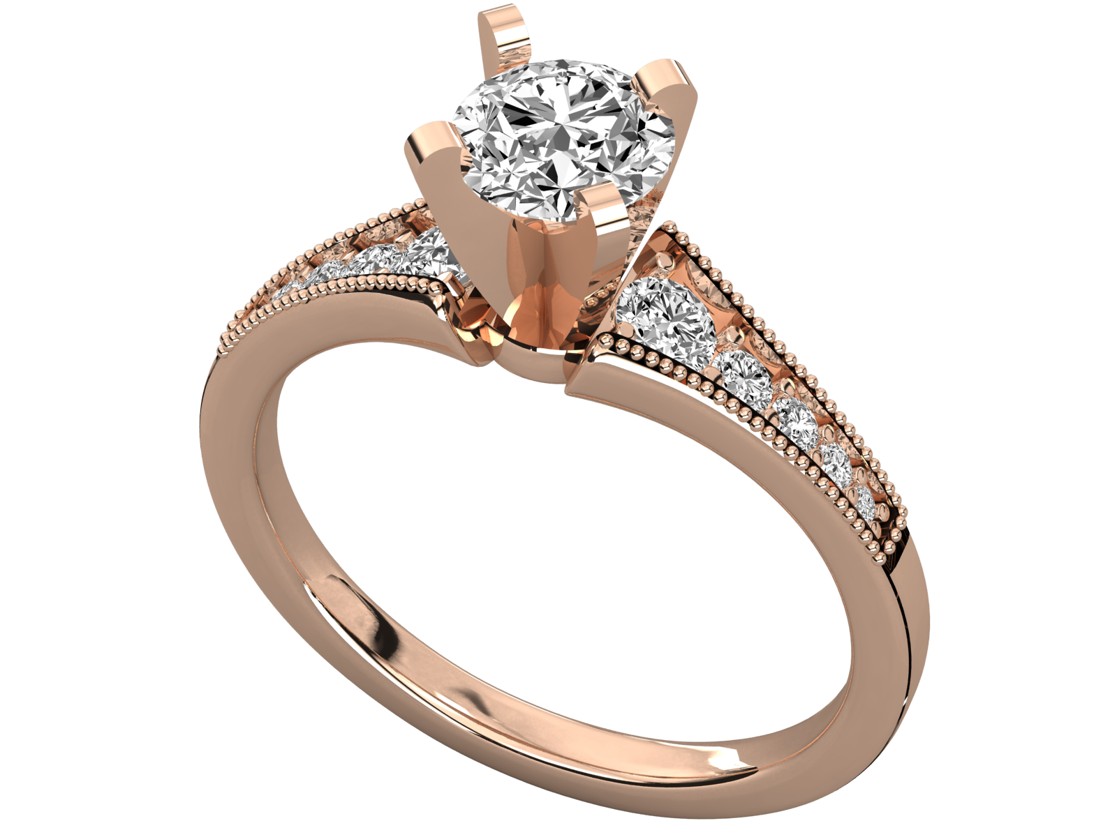Rose Gold Plated Sterling Silver Ring