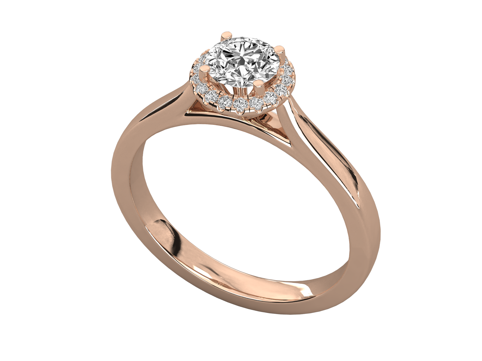 Rose Gold Plated Sterling Silver Ring