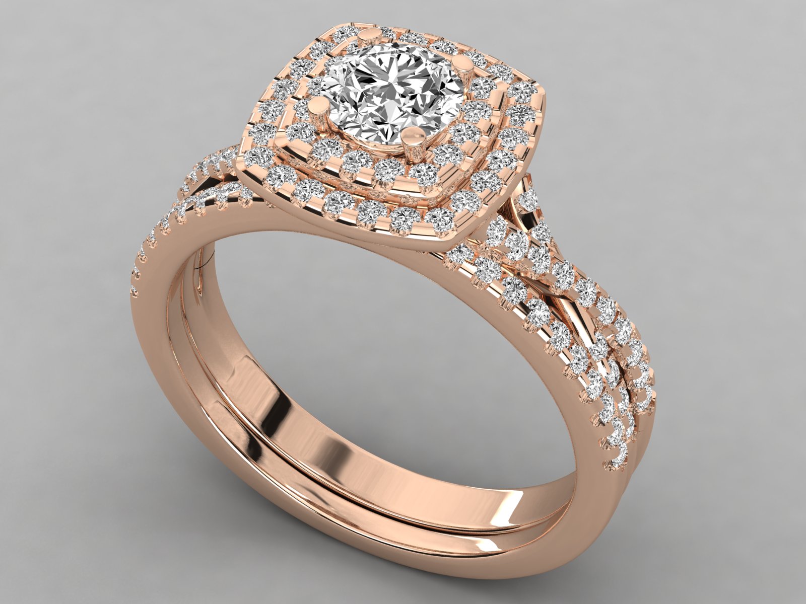 Rose Gold Plated Sterling Silver Ring