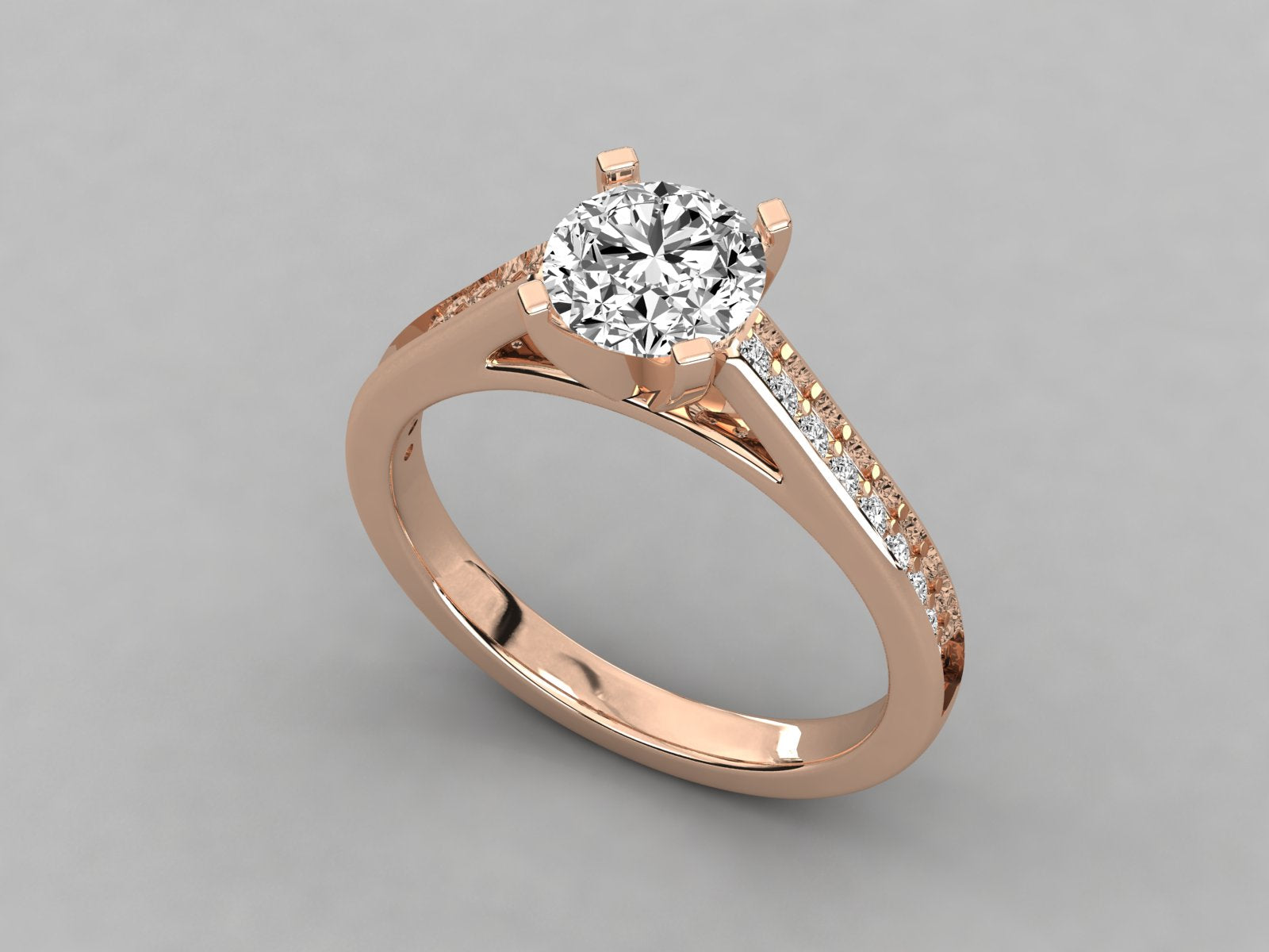 Rose Gold Plated Sterling Silver Ring