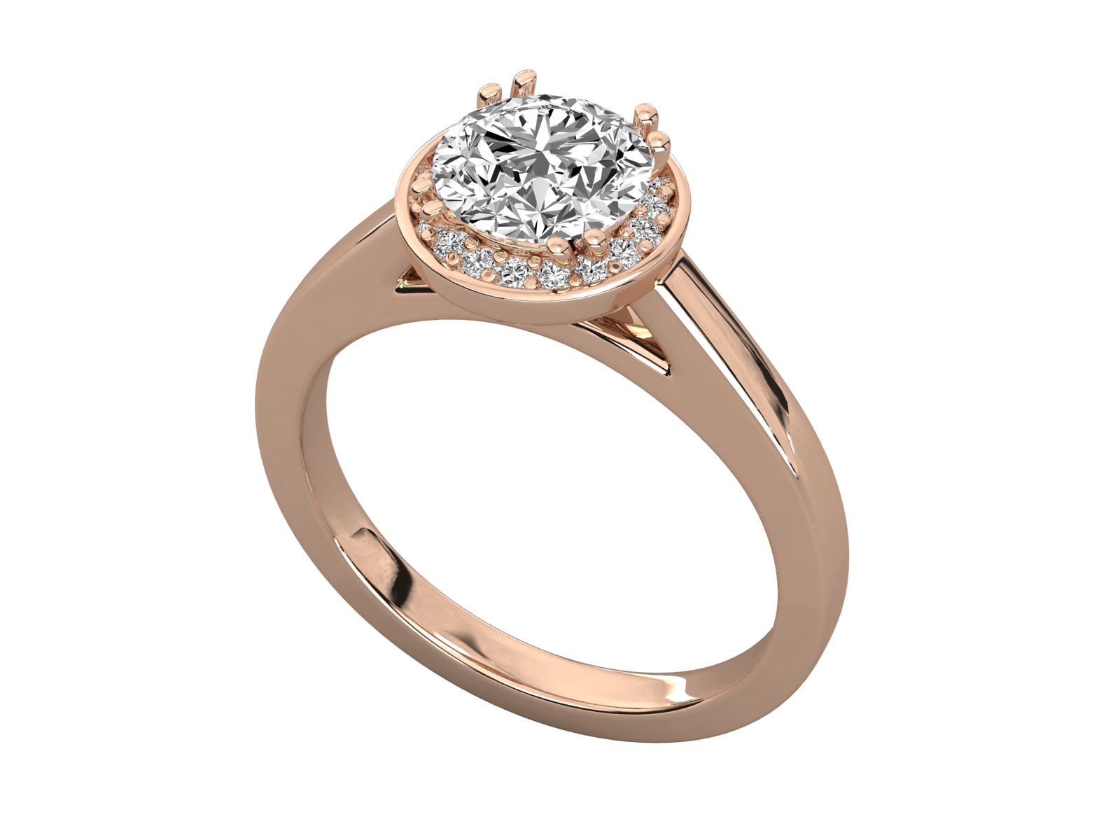 Rose Gold Plated Sterling Silver Ring