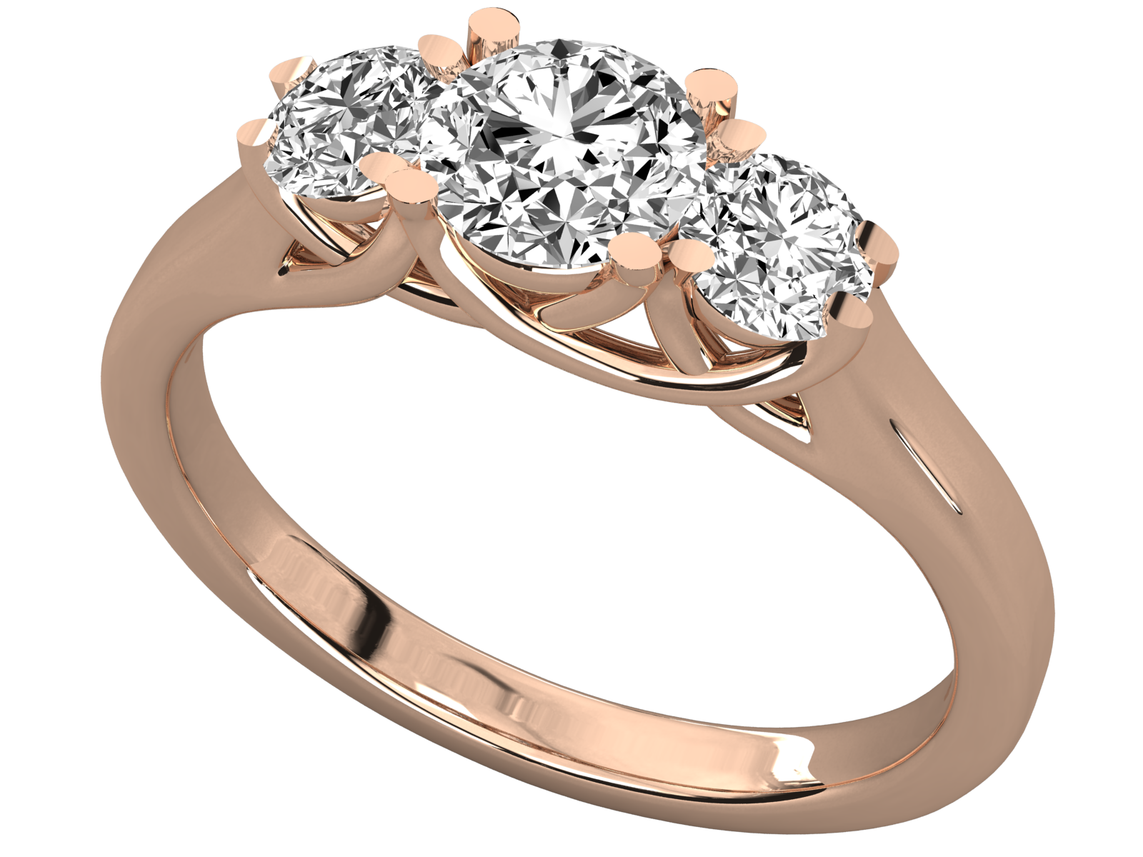 Rose Gold Plated Sterling Silver Ring
