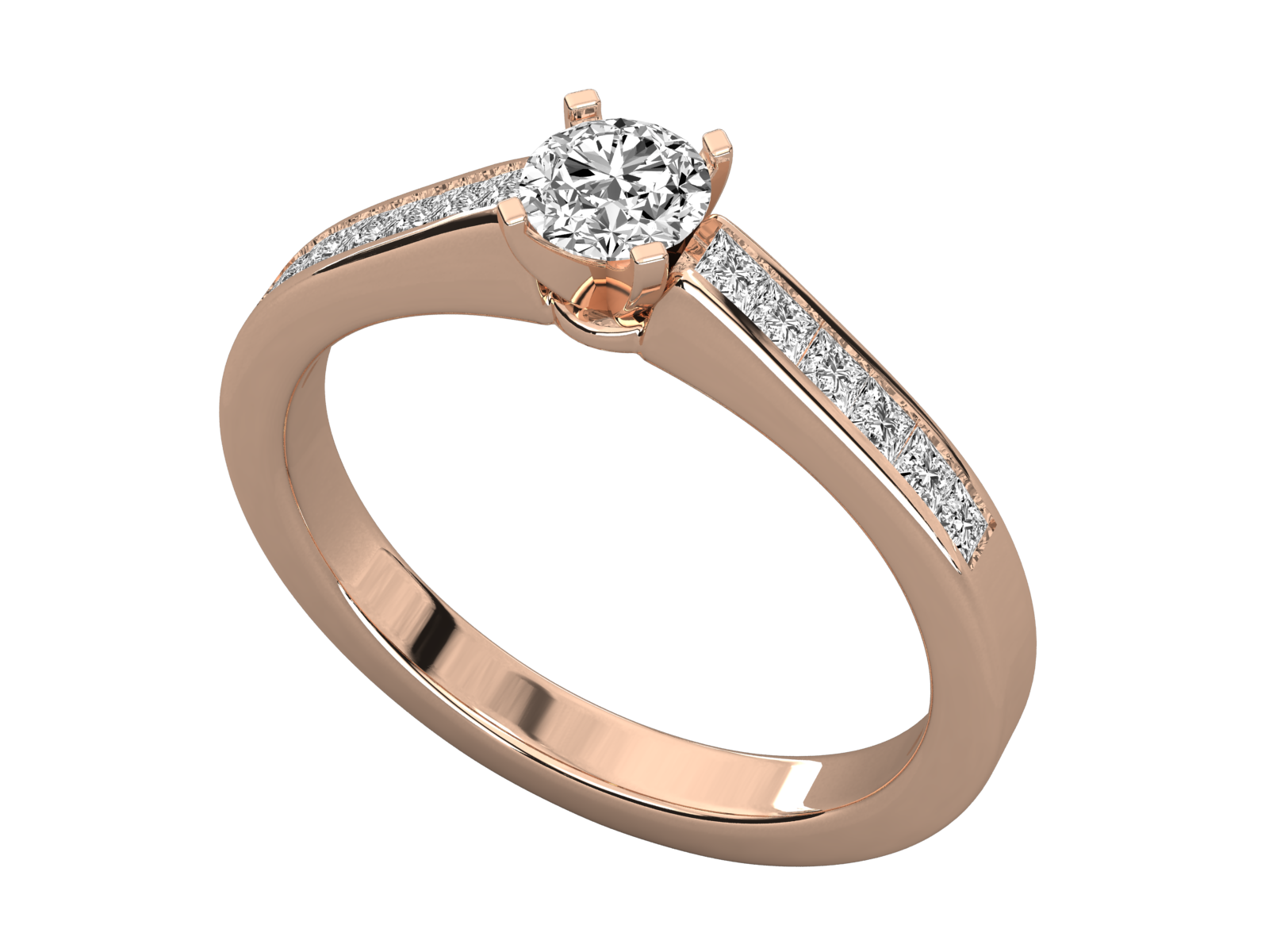 Rose Gold Plated Sterling Silver Ring