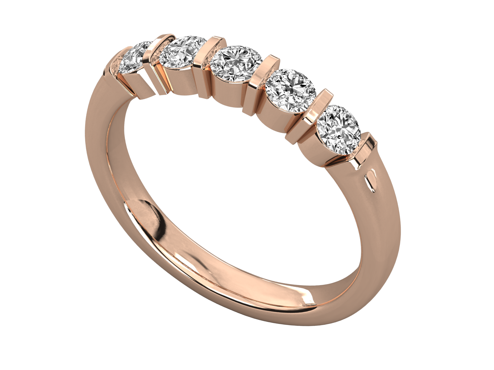 Rose Gold Plated Sterling Silver Ring
