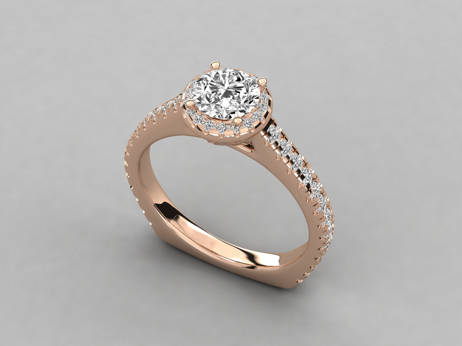 Rose Gold Plated Sterling Silver Ring