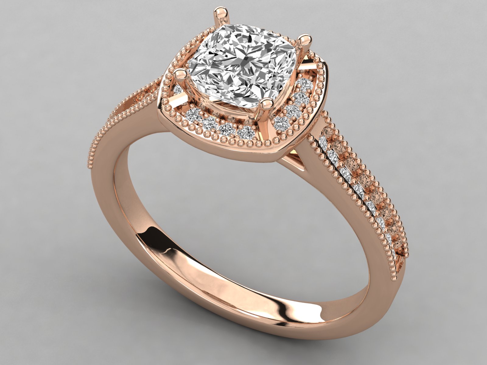 Rose Gold Plated Sterling Silver Ring
