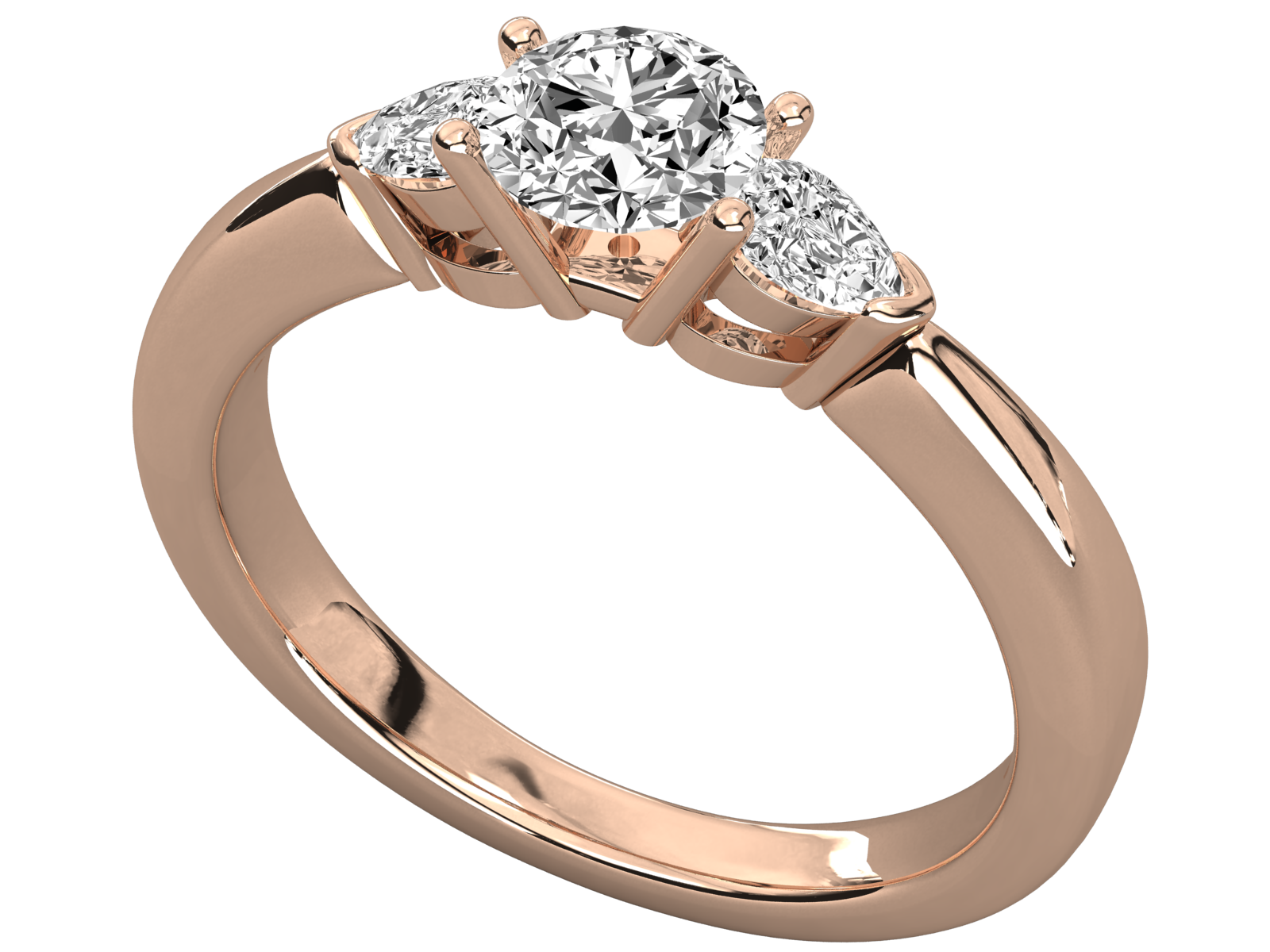 Rose Gold Plated Sterling Silver Ring