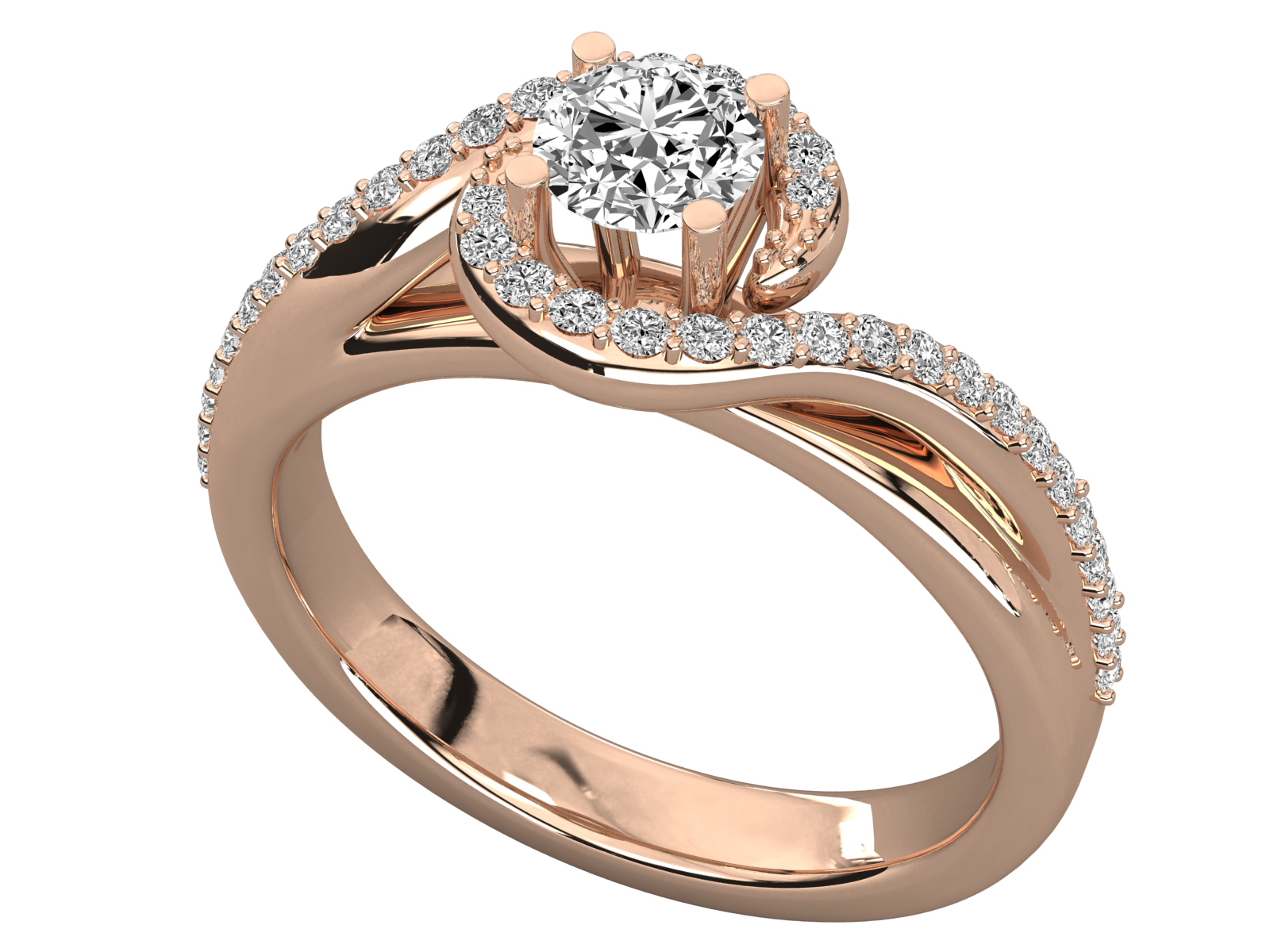 Rose Gold Plated Sterling Silver Ring