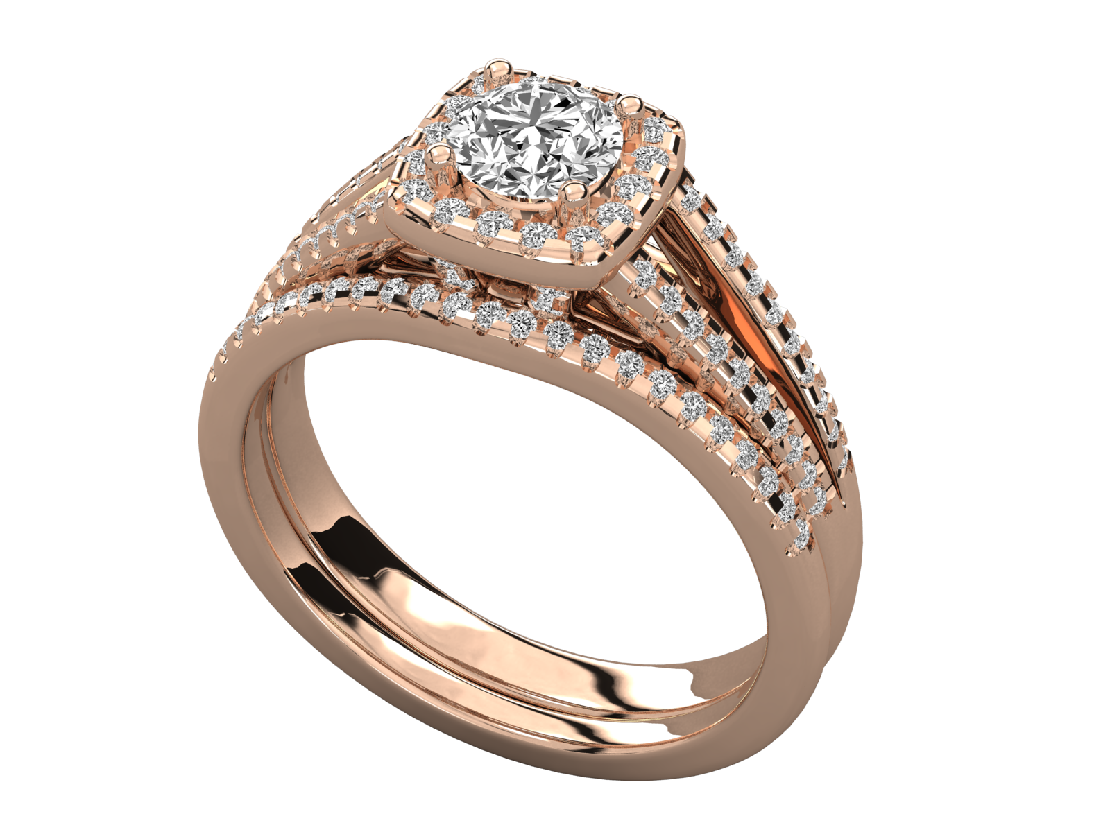 Rose Gold Plated Sterling Silver Ring