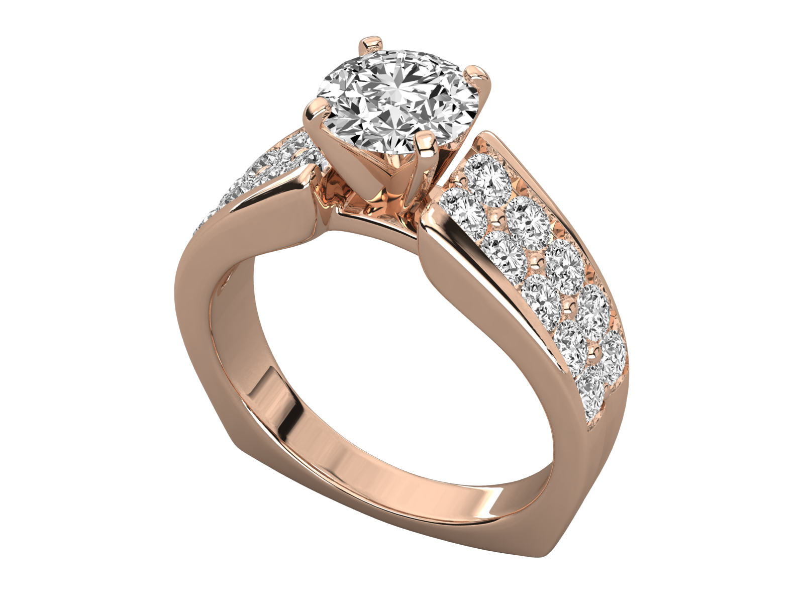 Rose Gold Plated Sterling Silver Ring