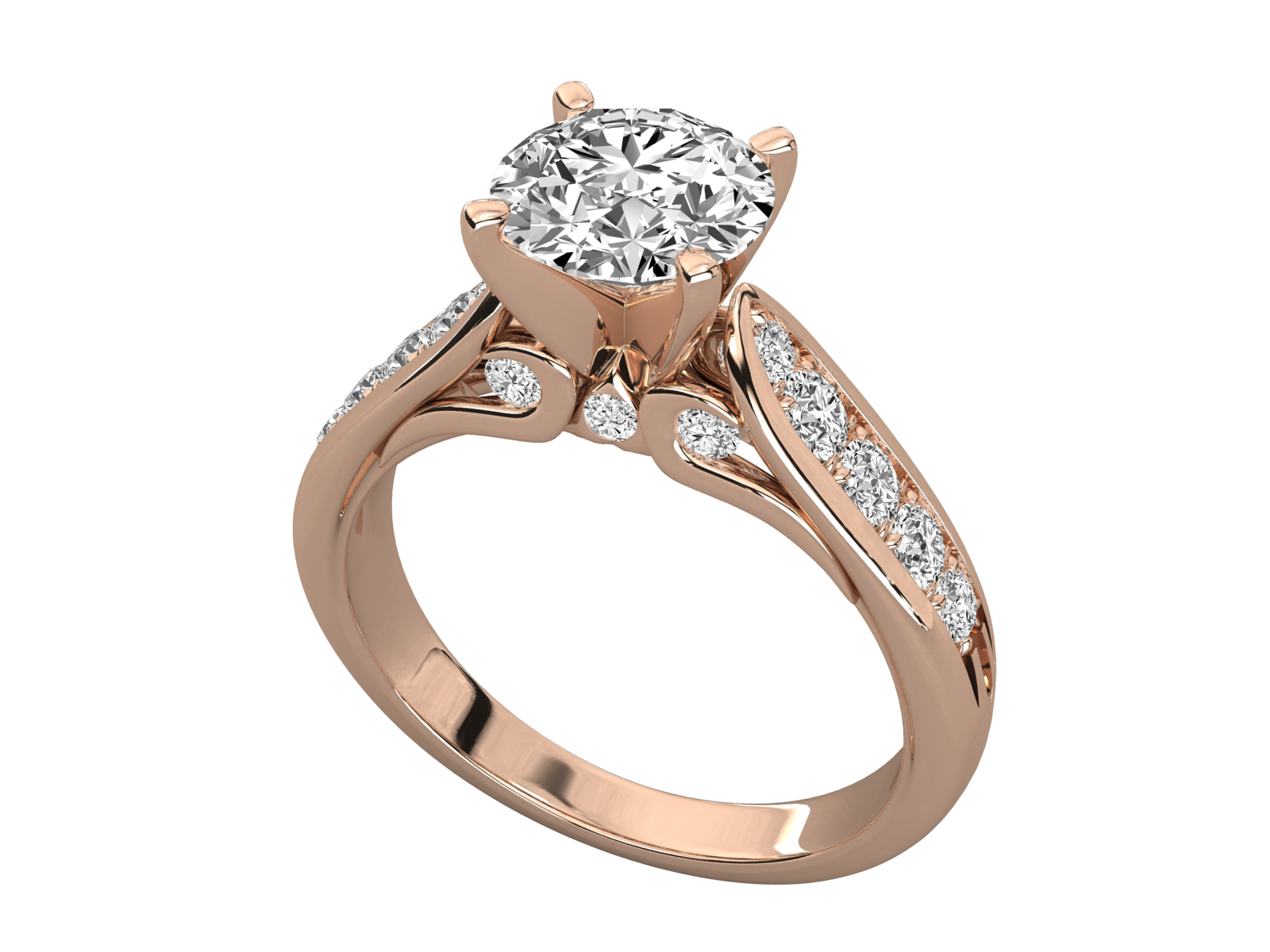 Rose Gold Plated Sterling Silver Ring