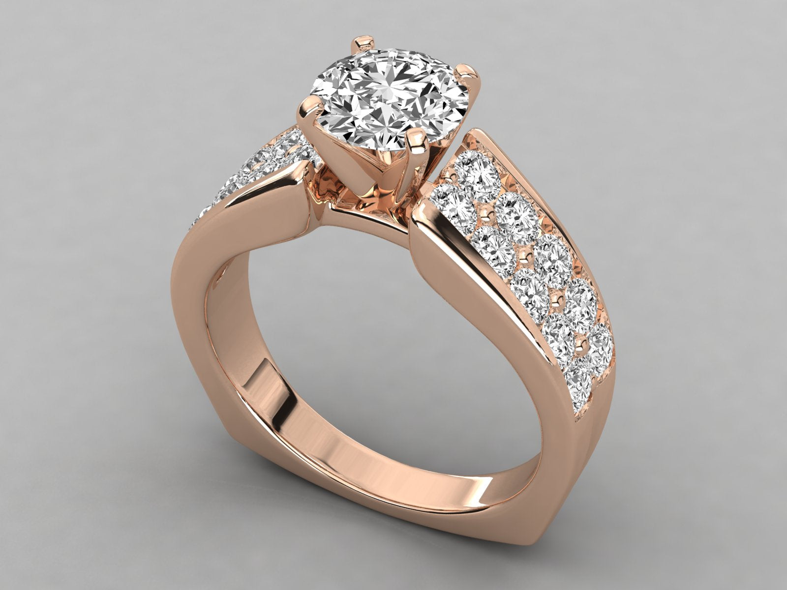 Rose Gold Plated Sterling Silver Ring