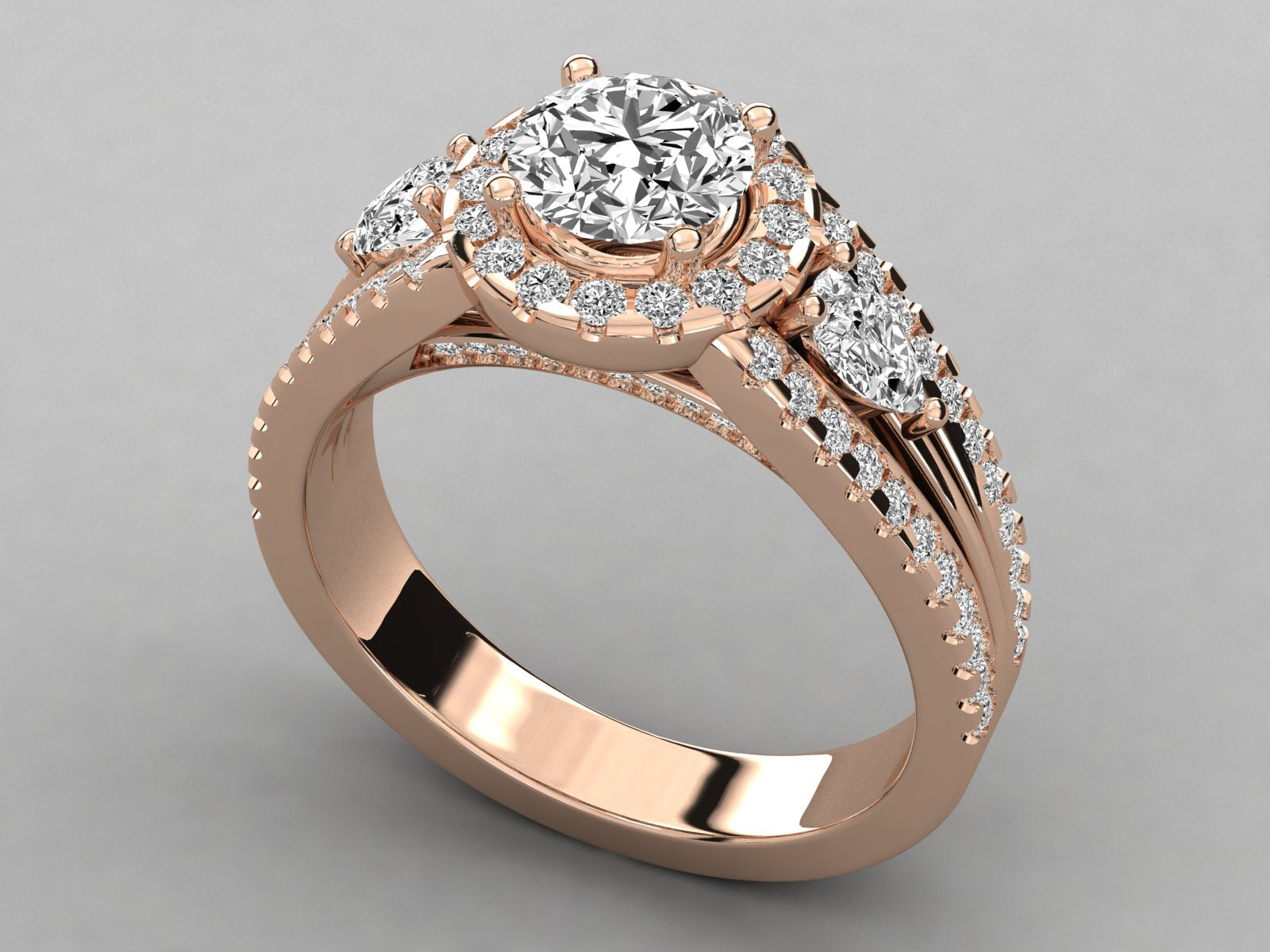 Rose Gold Plated Sterling Silver Ring