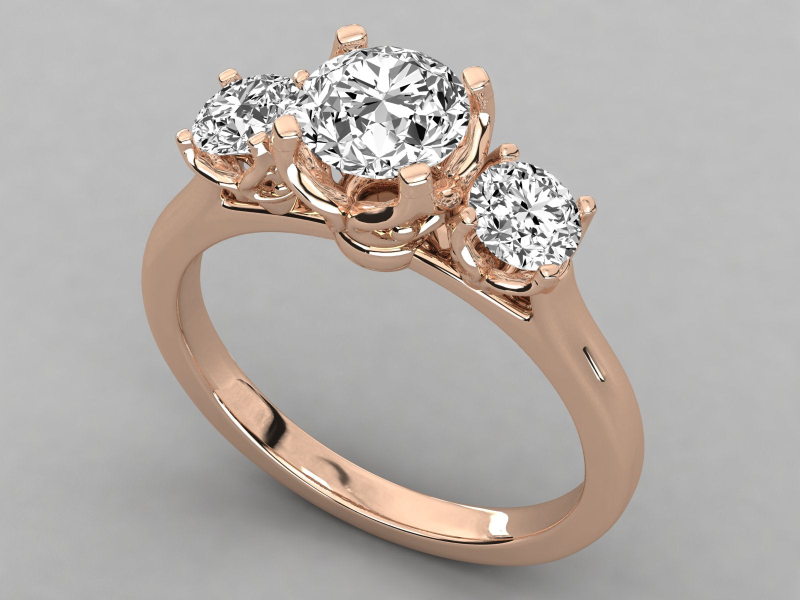 Rose Gold Plated Sterling Silver Ring
