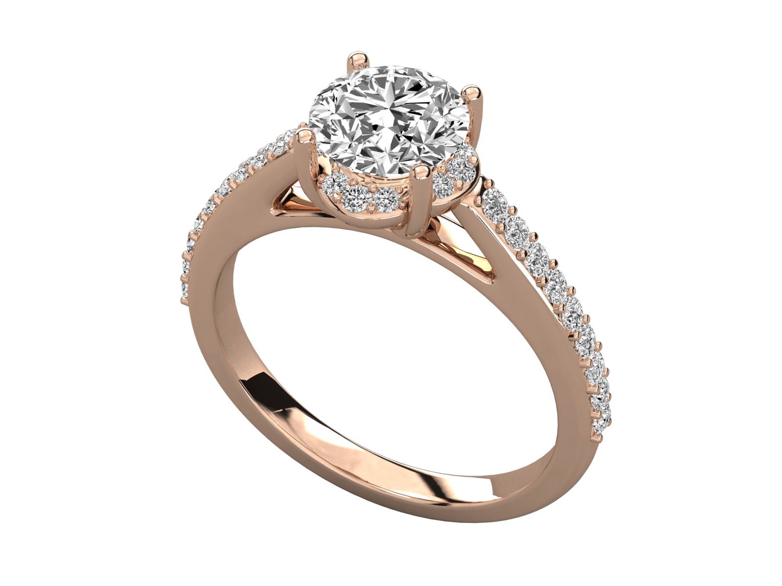 Rose Gold Plated Sterling Silver Ring