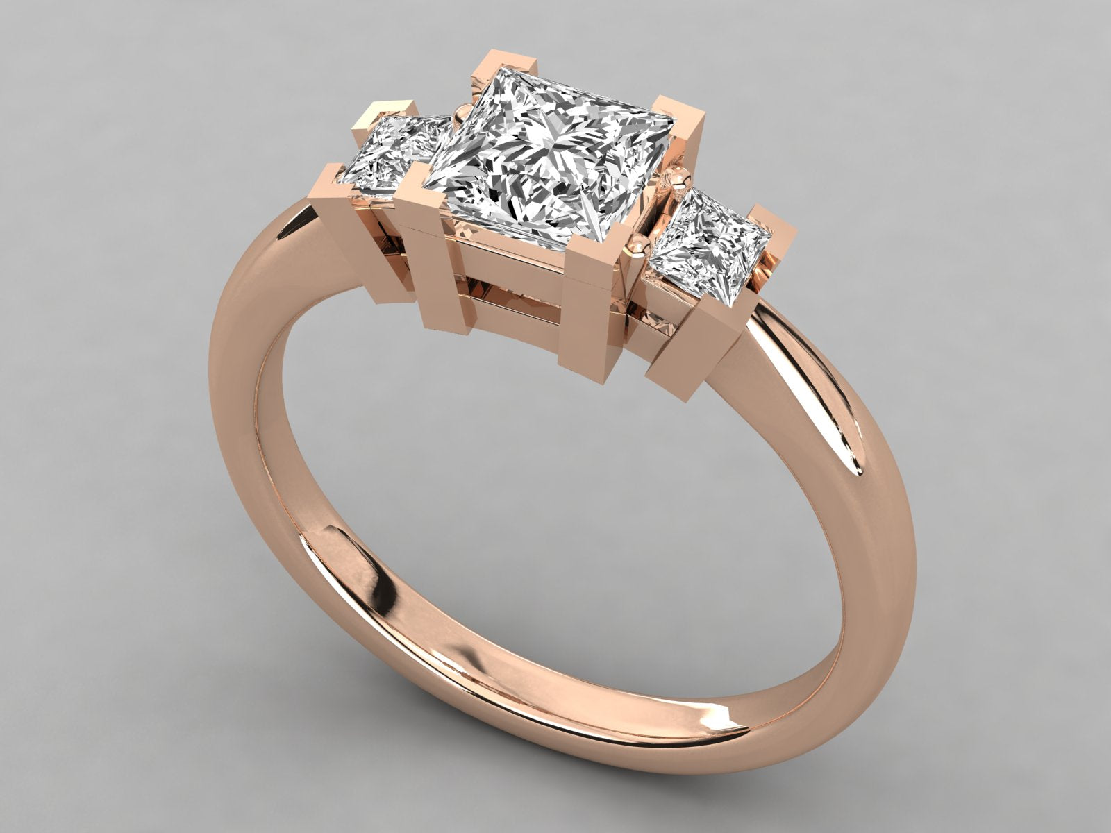Rose Gold Plated Sterling Silver Ring
