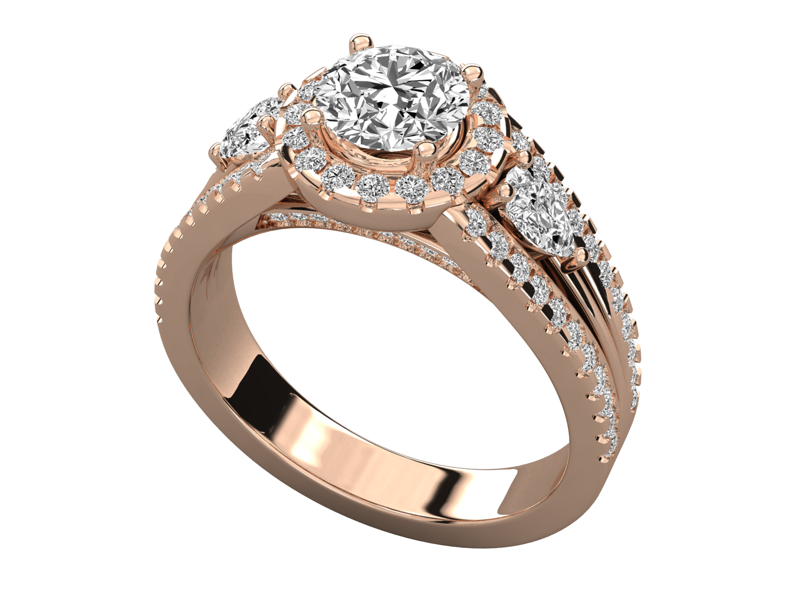 Rose Gold Plated Sterling Silver Ring