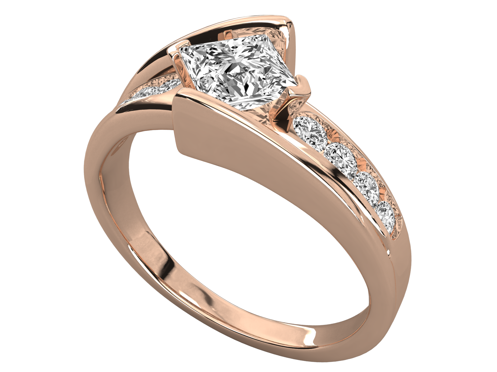 Rose Gold Plated Sterling Silver Ring