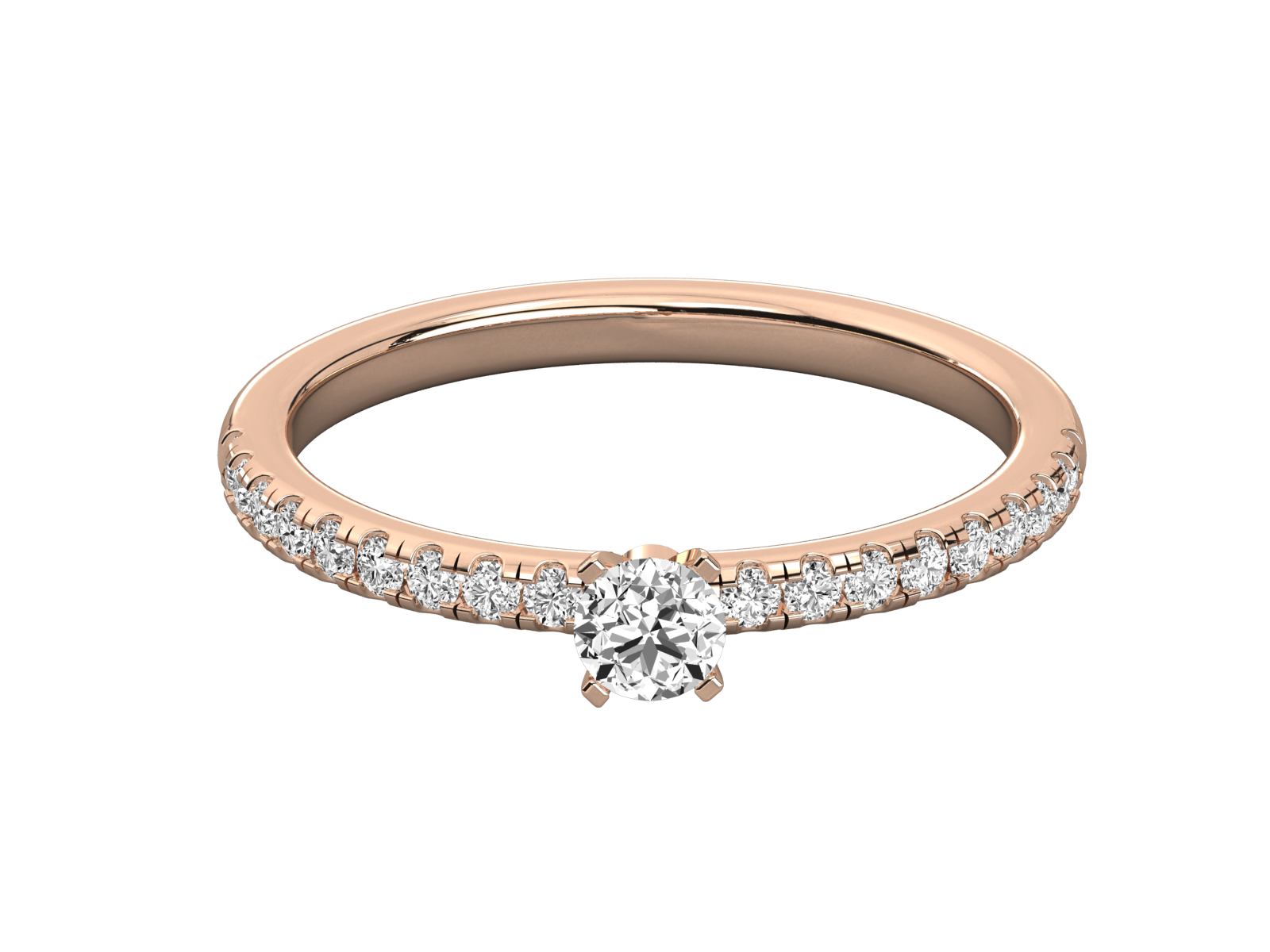 Rose Gold Plated Sterling Silver Ring