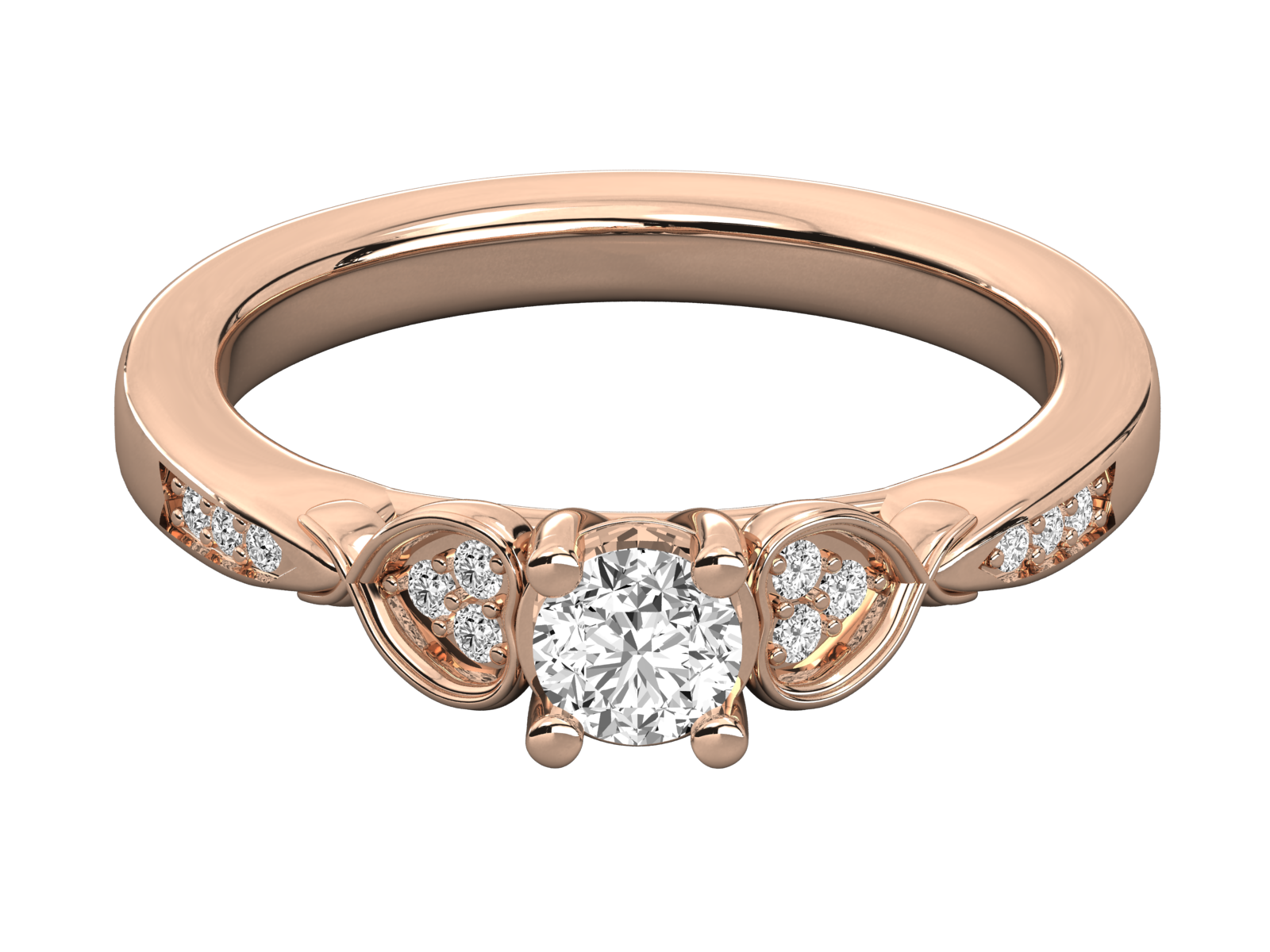 Rose Gold Plated Sterling Silver Ring