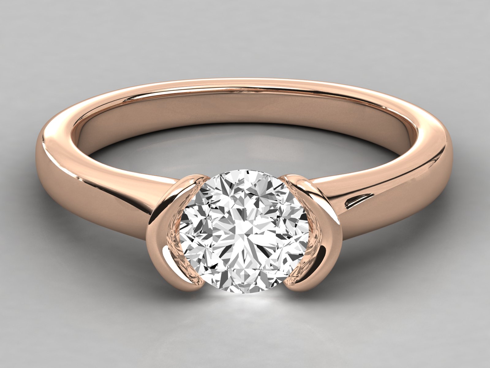 Rose Gold Plated Sterling Silver Ring