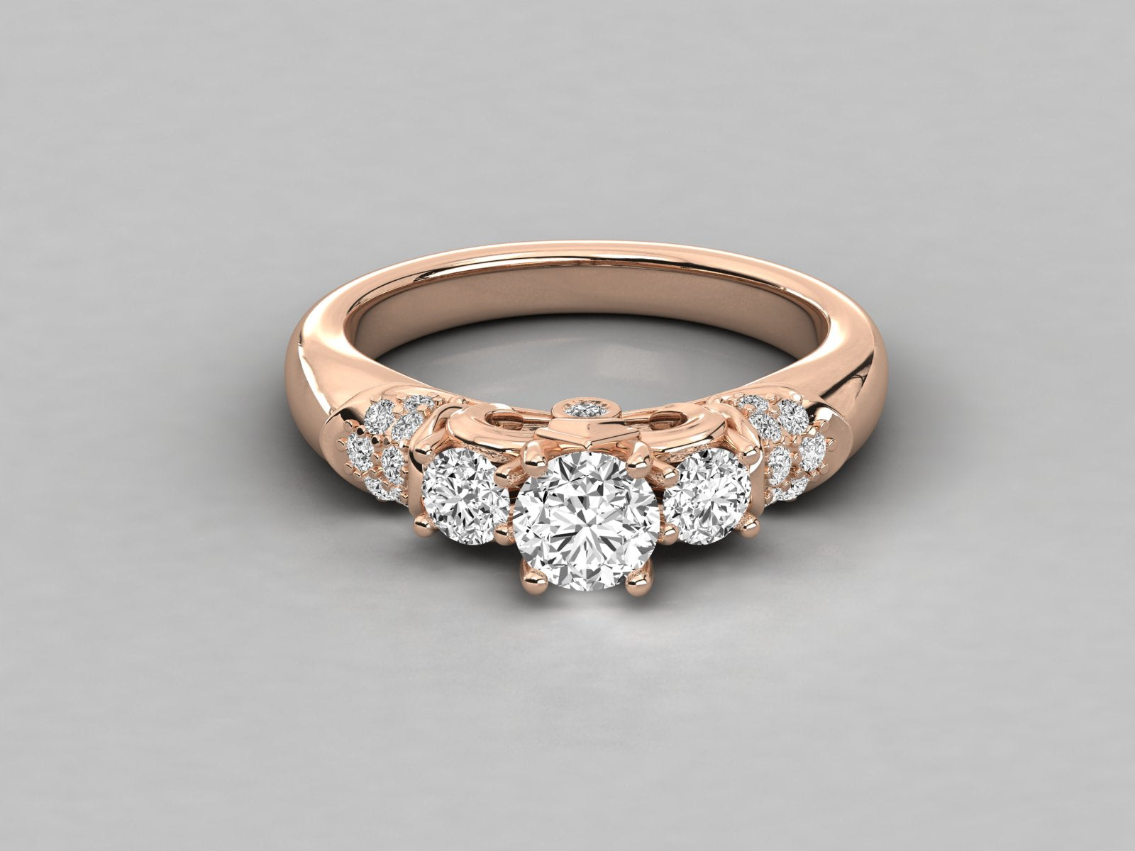 Rose Gold Plated Sterling Silver Ring