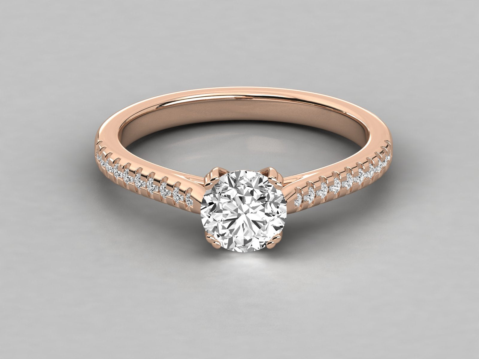 Rose Gold Plated Sterling Silver Ring