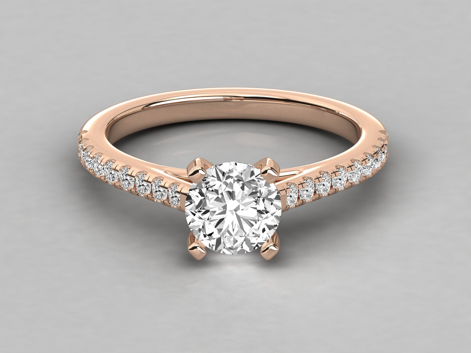 Rose Gold Plated Sterling Silver Ring