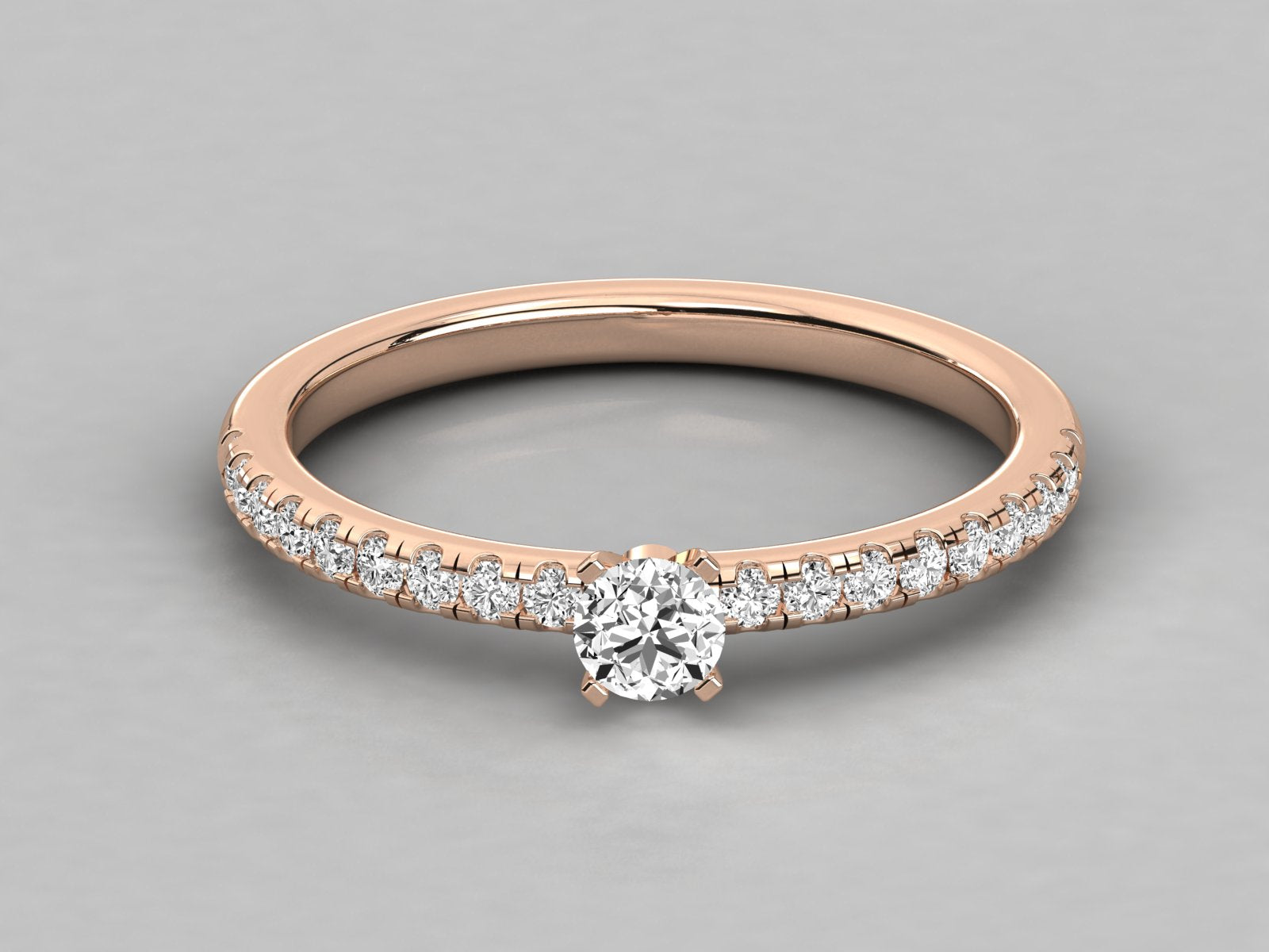 Rose Gold Plated Sterling Silver Ring