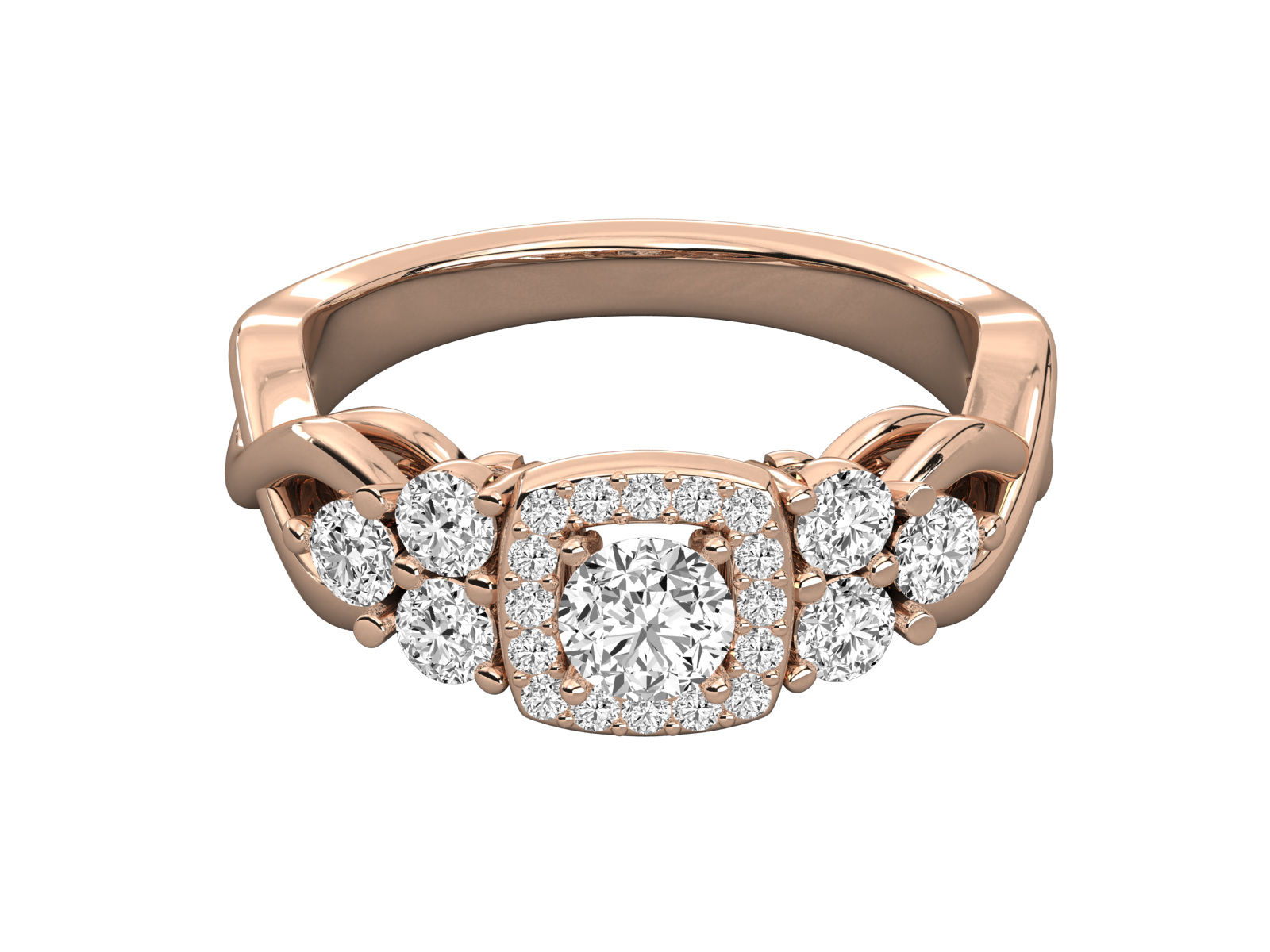 Rose Gold Plated Sterling Silver Ring