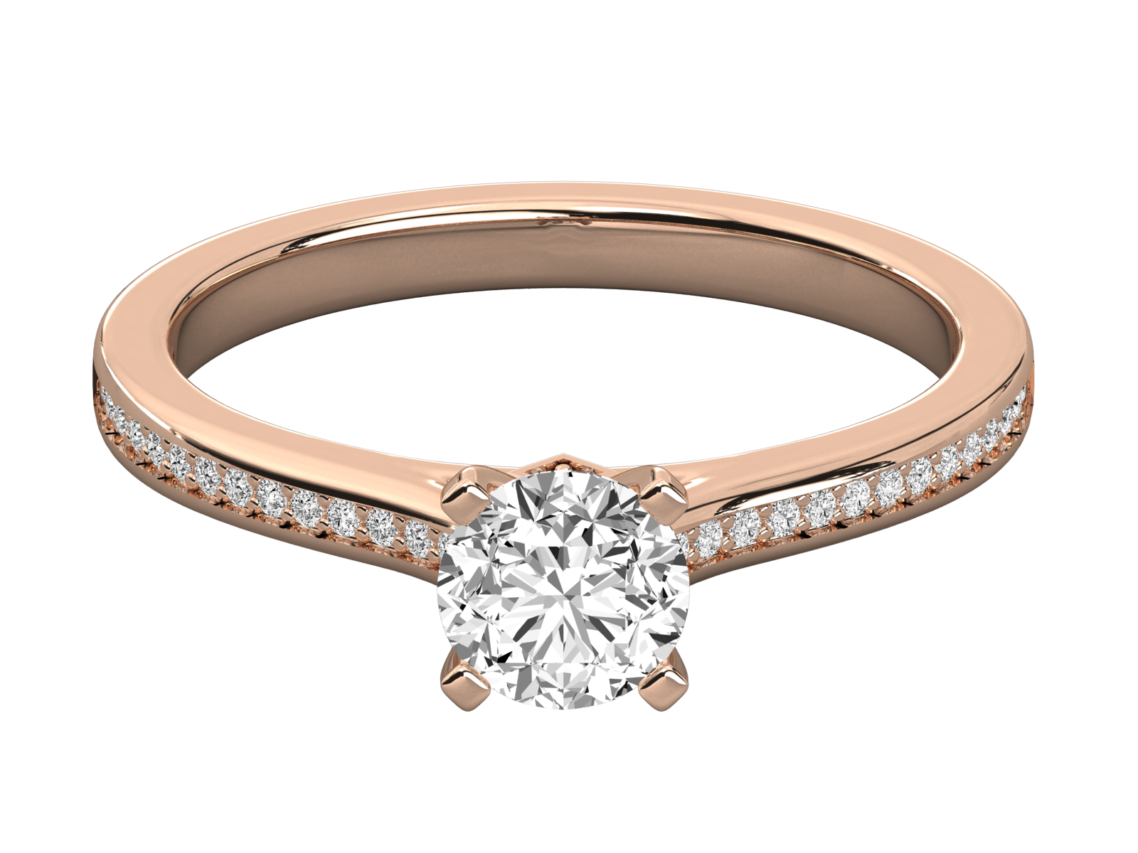 Rose Gold Plated Sterling Silver Ring