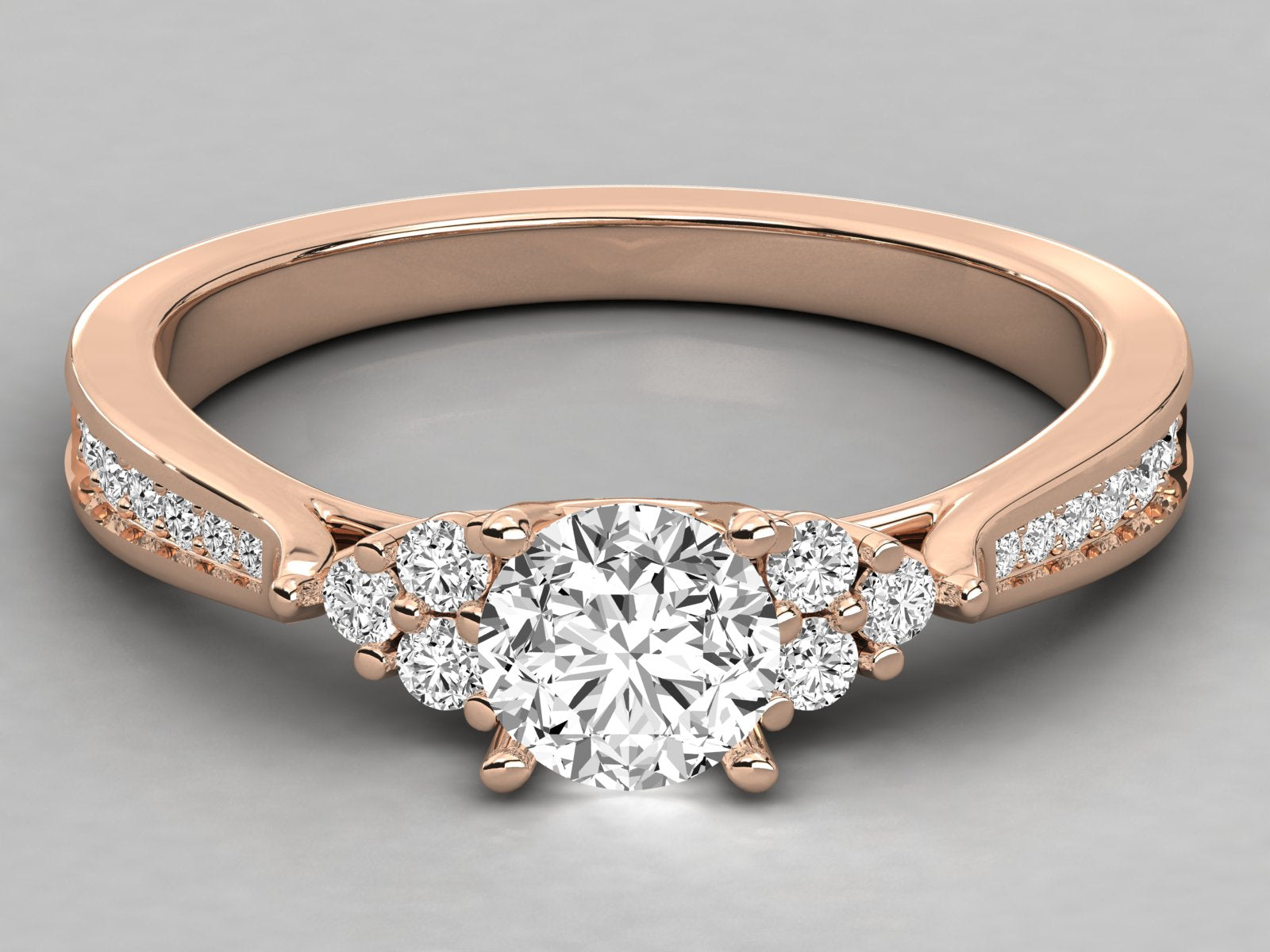 Rose Gold Plated Sterling Silver Ring
