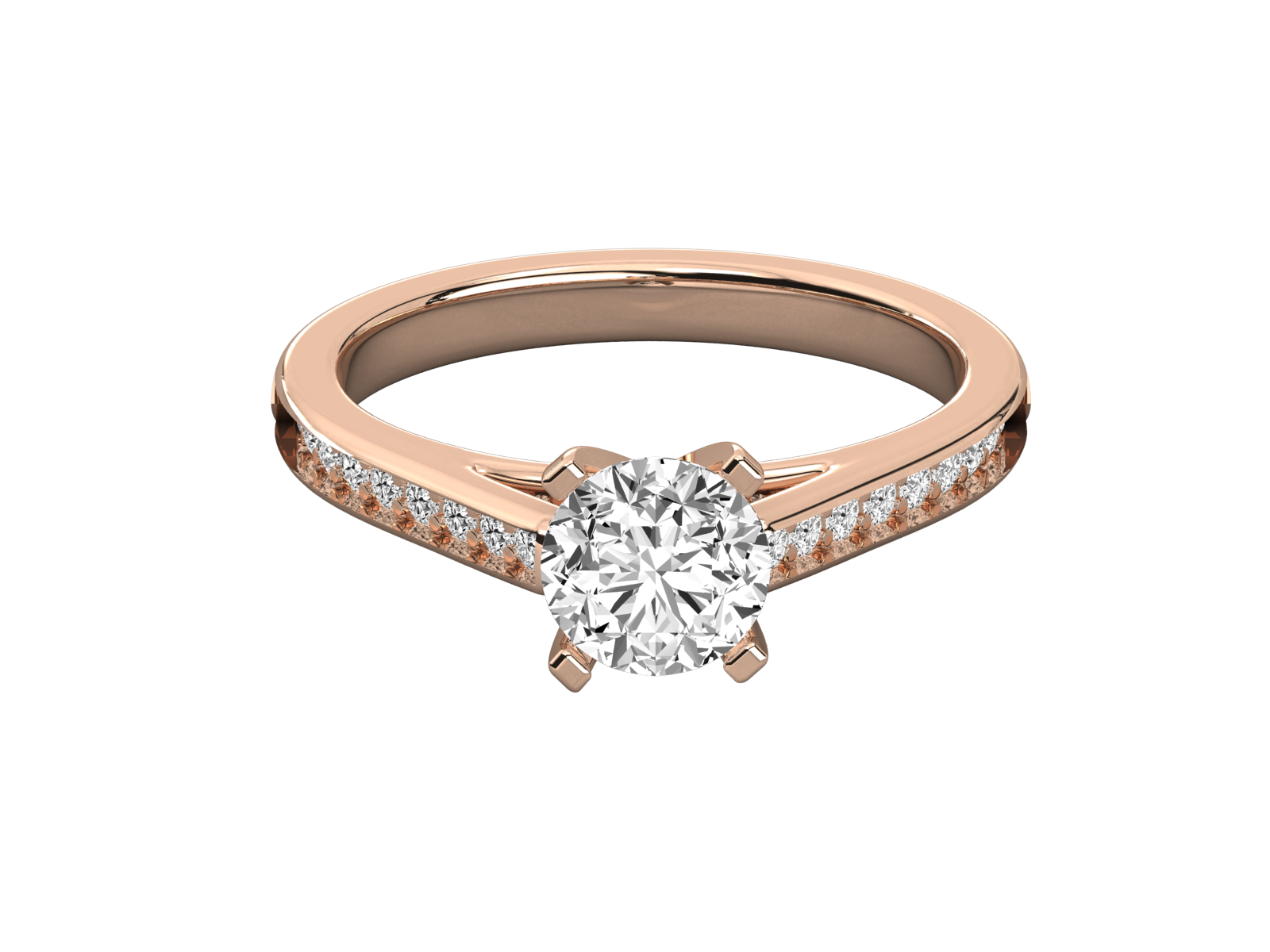 Rose Gold Plated Sterling Silver Ring