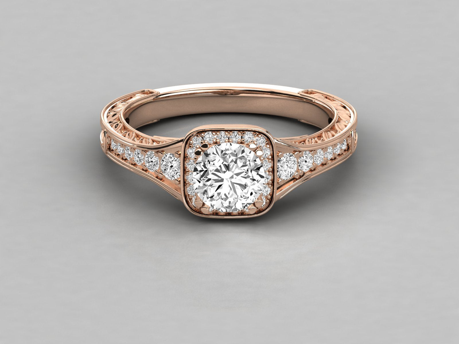 Rose Gold Plated Sterling Silver Ring