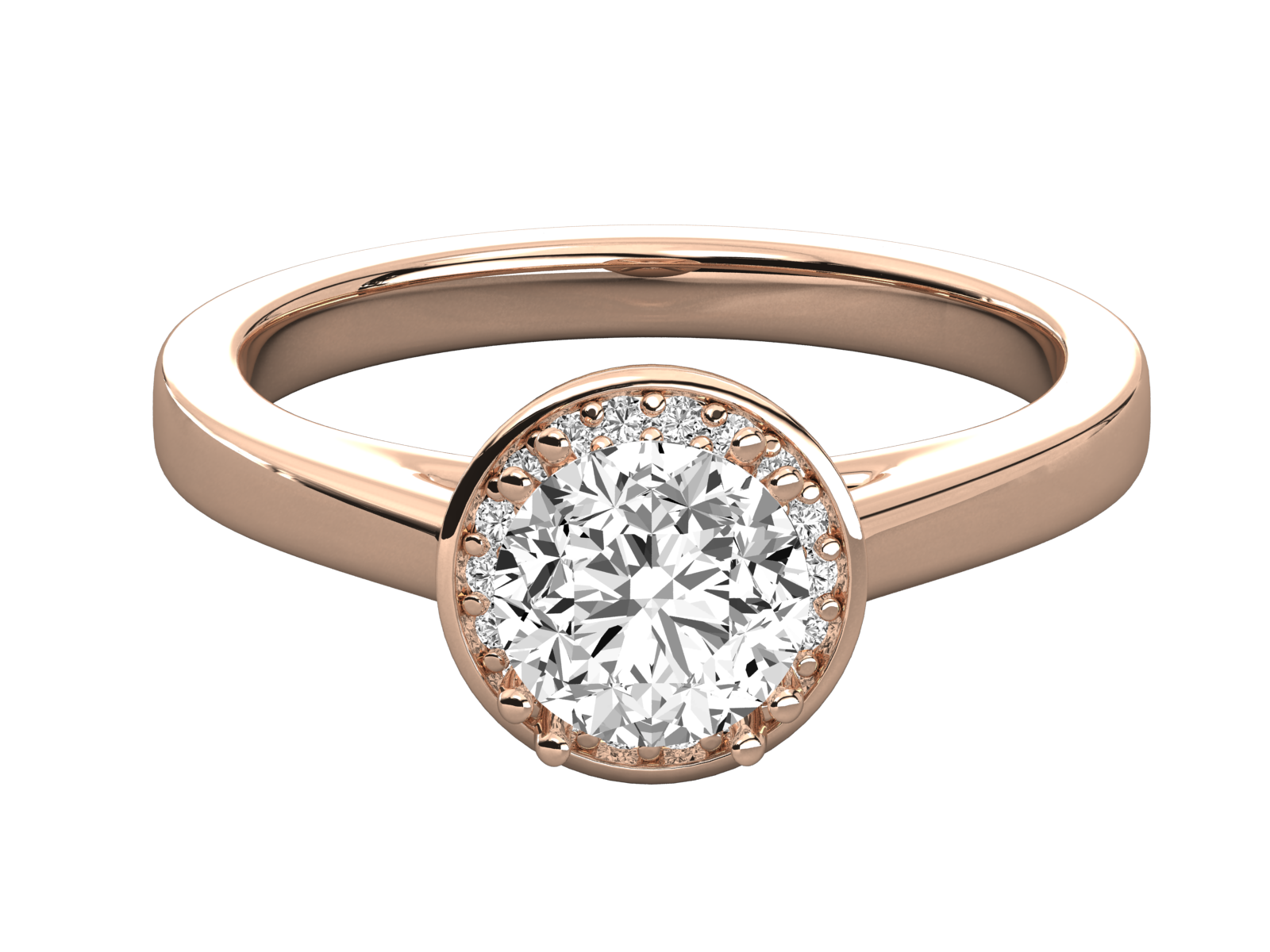 Rose Gold Plated Sterling Silver Ring
