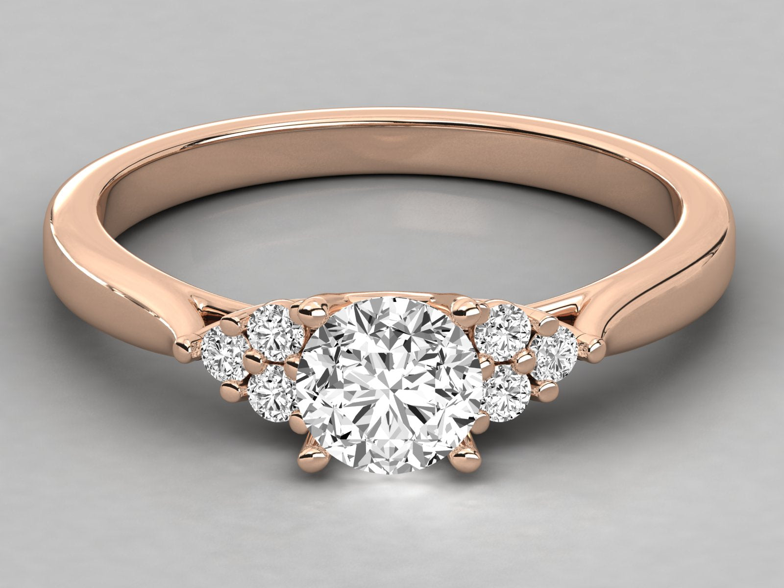 Rose Gold Plated Sterling Silver Ring